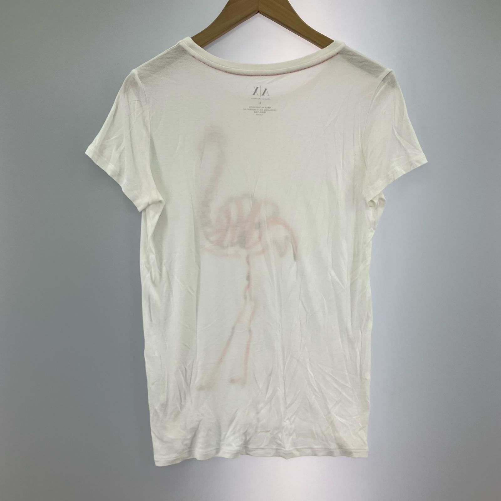 半袖Tシャツ フラミンゴ WHT S S ホワイト