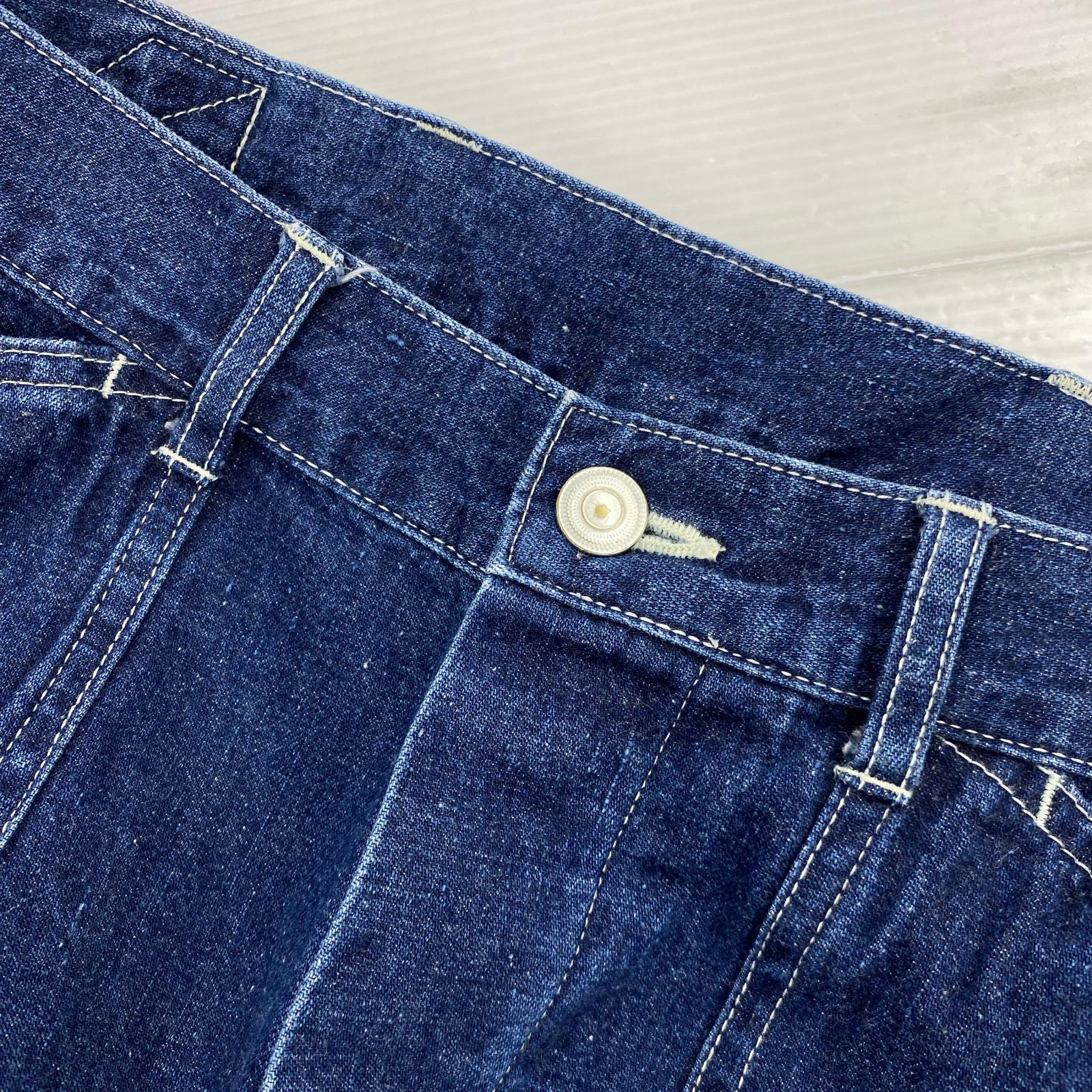 デニムパンツ 23AW NEPP MILITARY DENIM インディゴ (実寸34)
