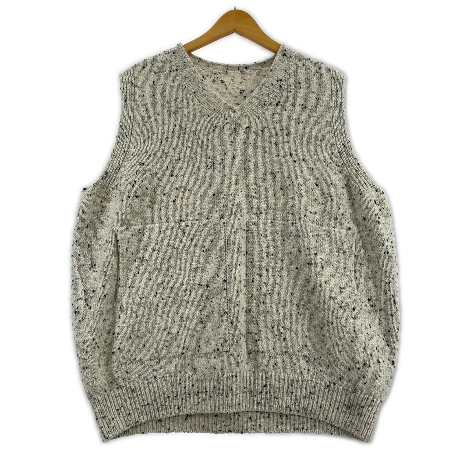 長袖シャツ Wholegarment Knit Vest グレー ウール (2) 2 グレー