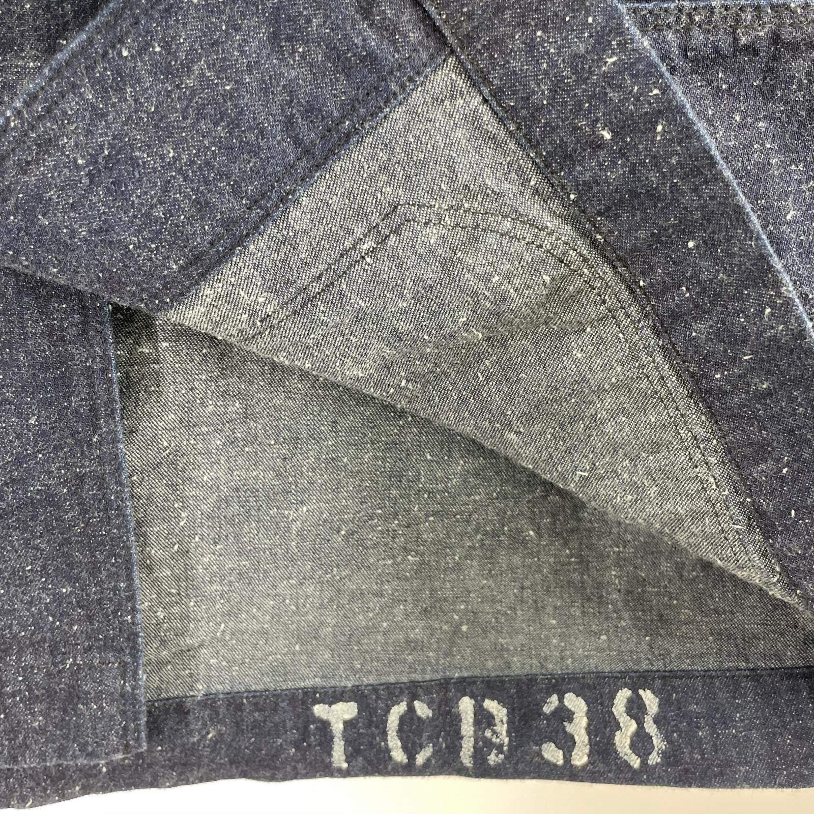 デニムジャケット TCB JEANS カバーオール インディゴ (38) 38 ネイビー
