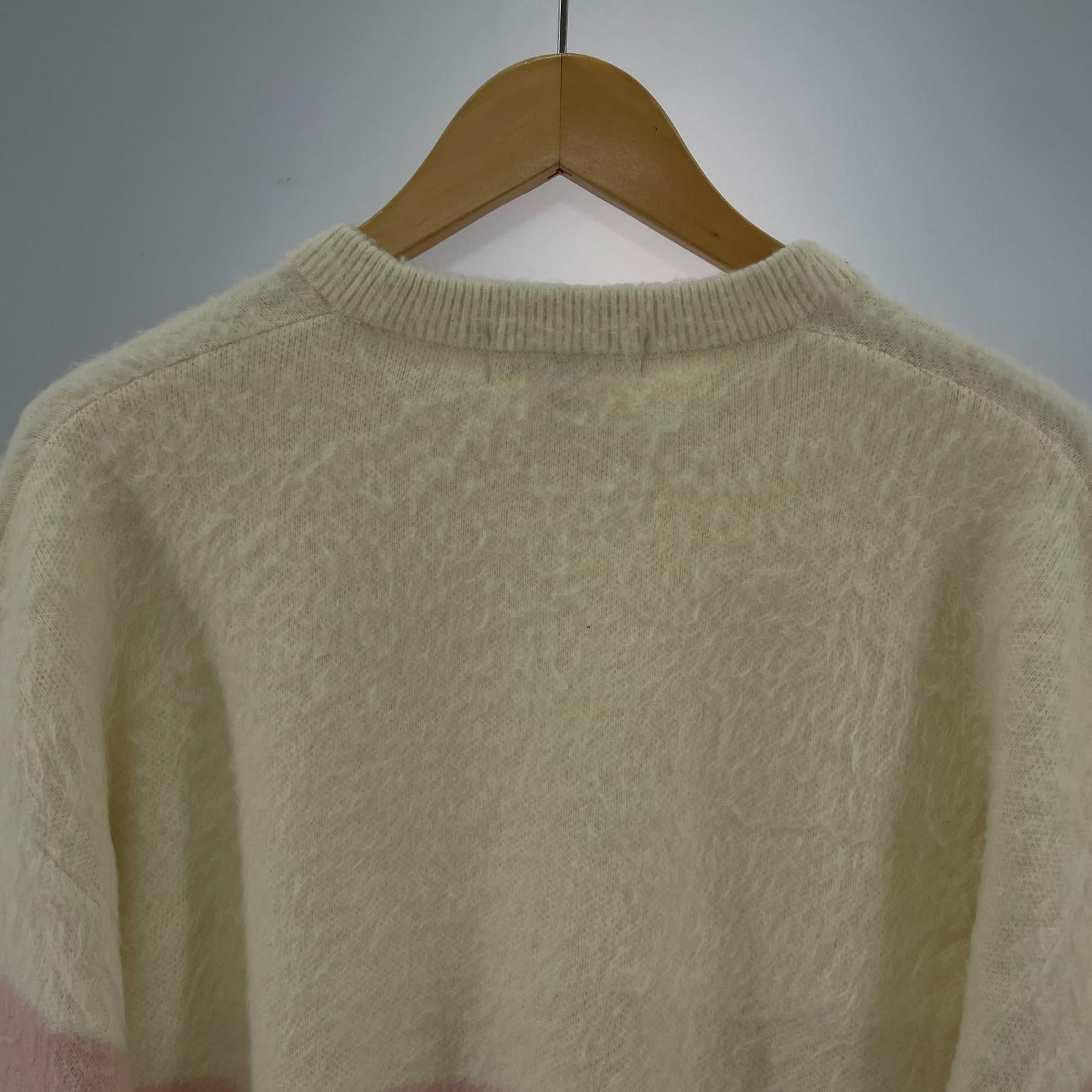 ニット 25AW BRUSHED STRIPE SWEATER ベージュ L L ベージュ