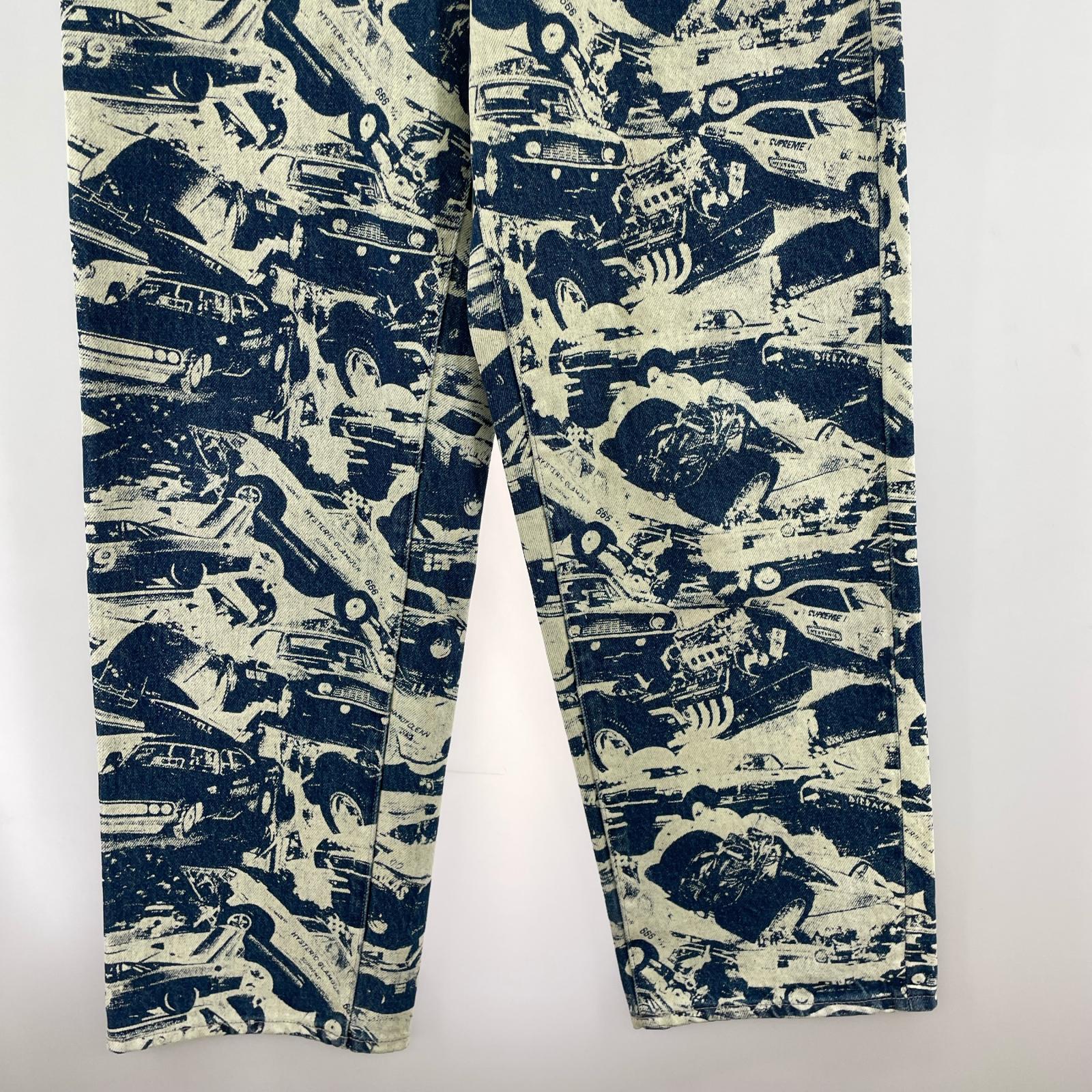 デニムパンツ ×HYSTERIC GLAMOUR CARS BAGGY JEANS 30 ブルー
