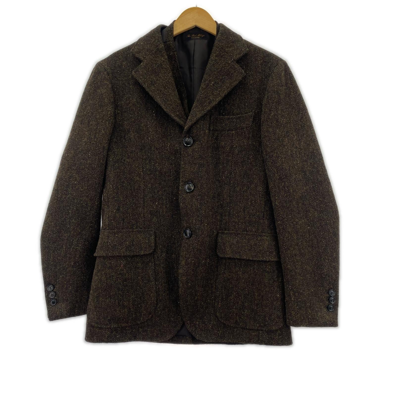 ジャケット TWEED WOOL SPORTS JACKET 36 / VEST 38 36 ブラウン