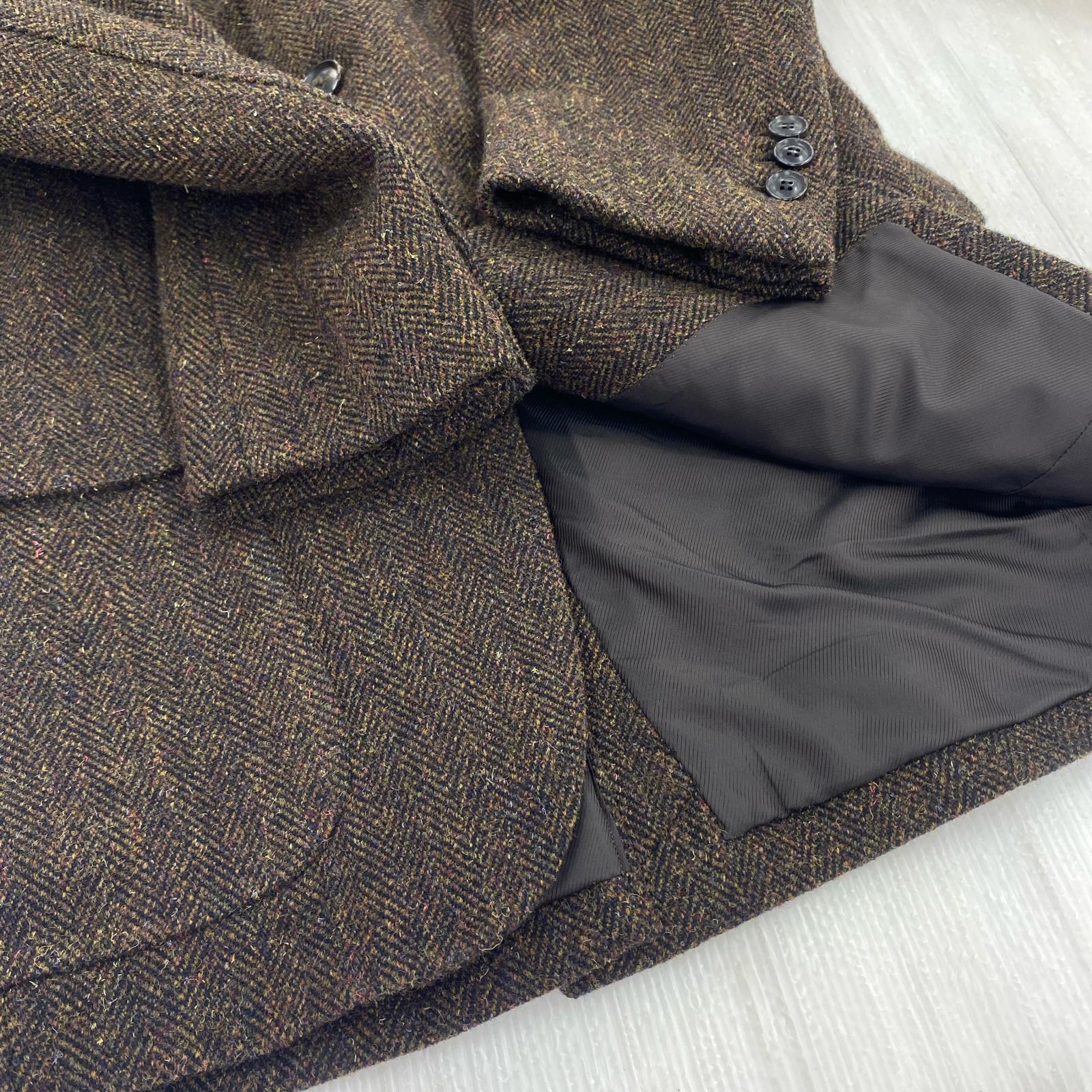 ジャケット TWEED WOOL SPORTS JACKET 36 / VEST 38 36 ブラウン