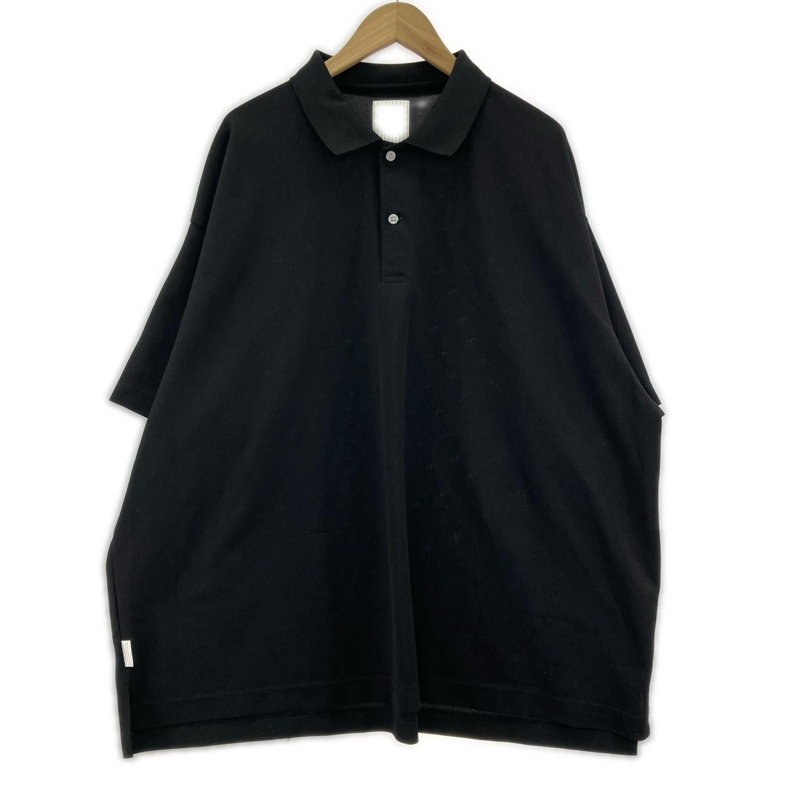 ポロシャツ S.F.C STRIPES FOR CREATIVE オーバーサイズ ビッグポロシャツ XXXXL 黒 ブラック