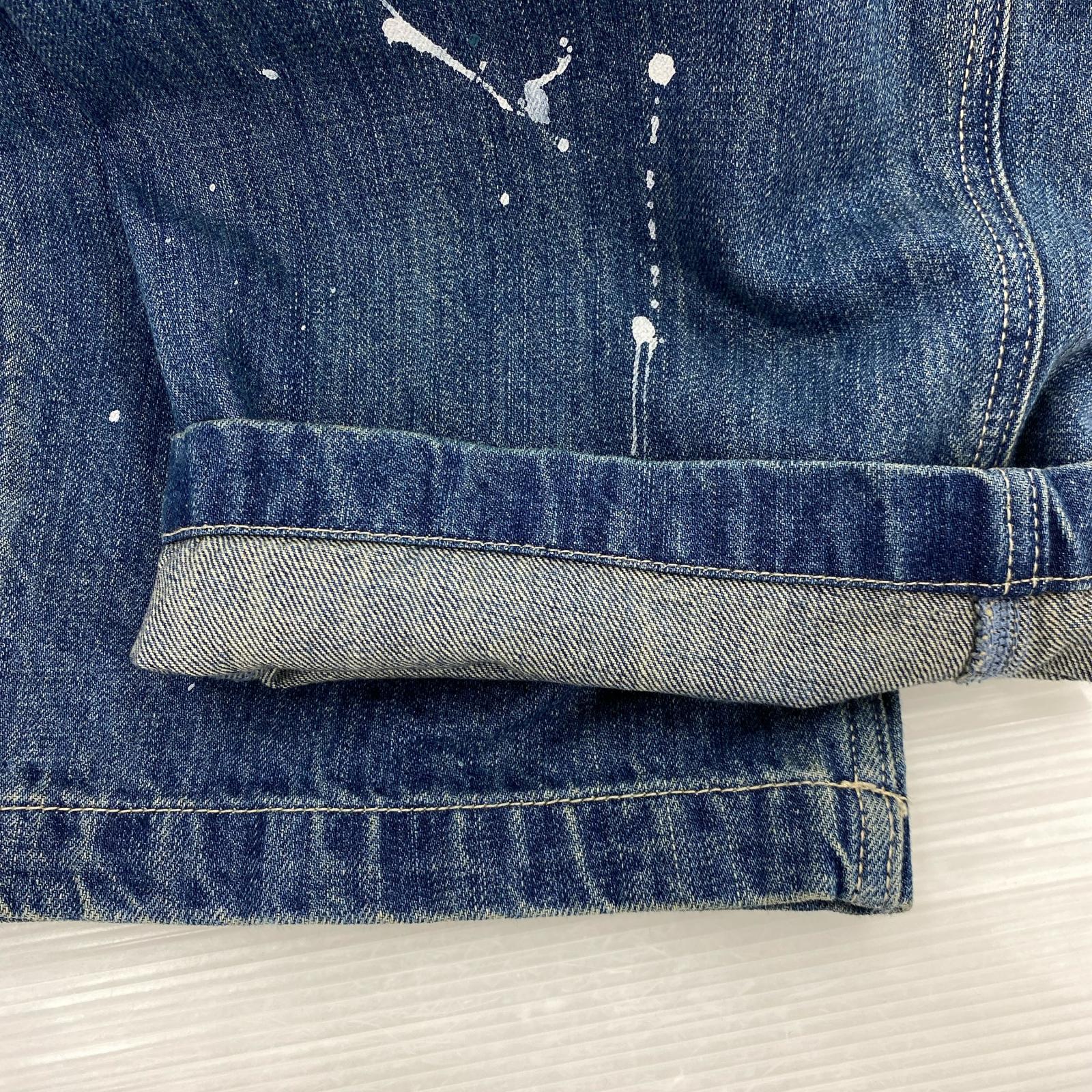 デニムパンツ Liberaiders ペインター 加工 L ブルー