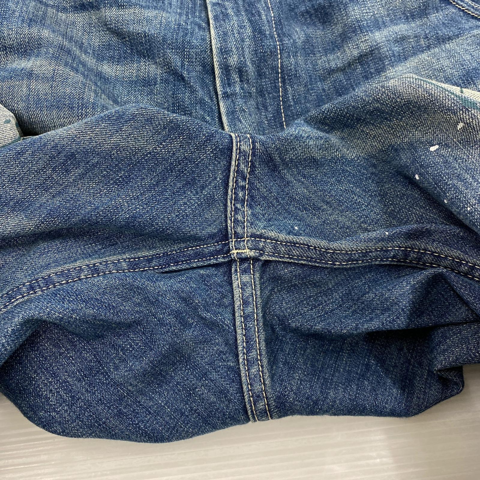 デニムパンツ Liberaiders ペインター 加工 L ブルー