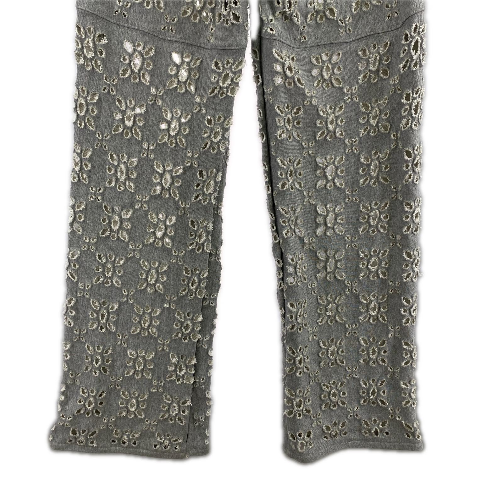 パンツ 24AW FLOWER HOLE SWEAT PANTS グレー 44 グレー
