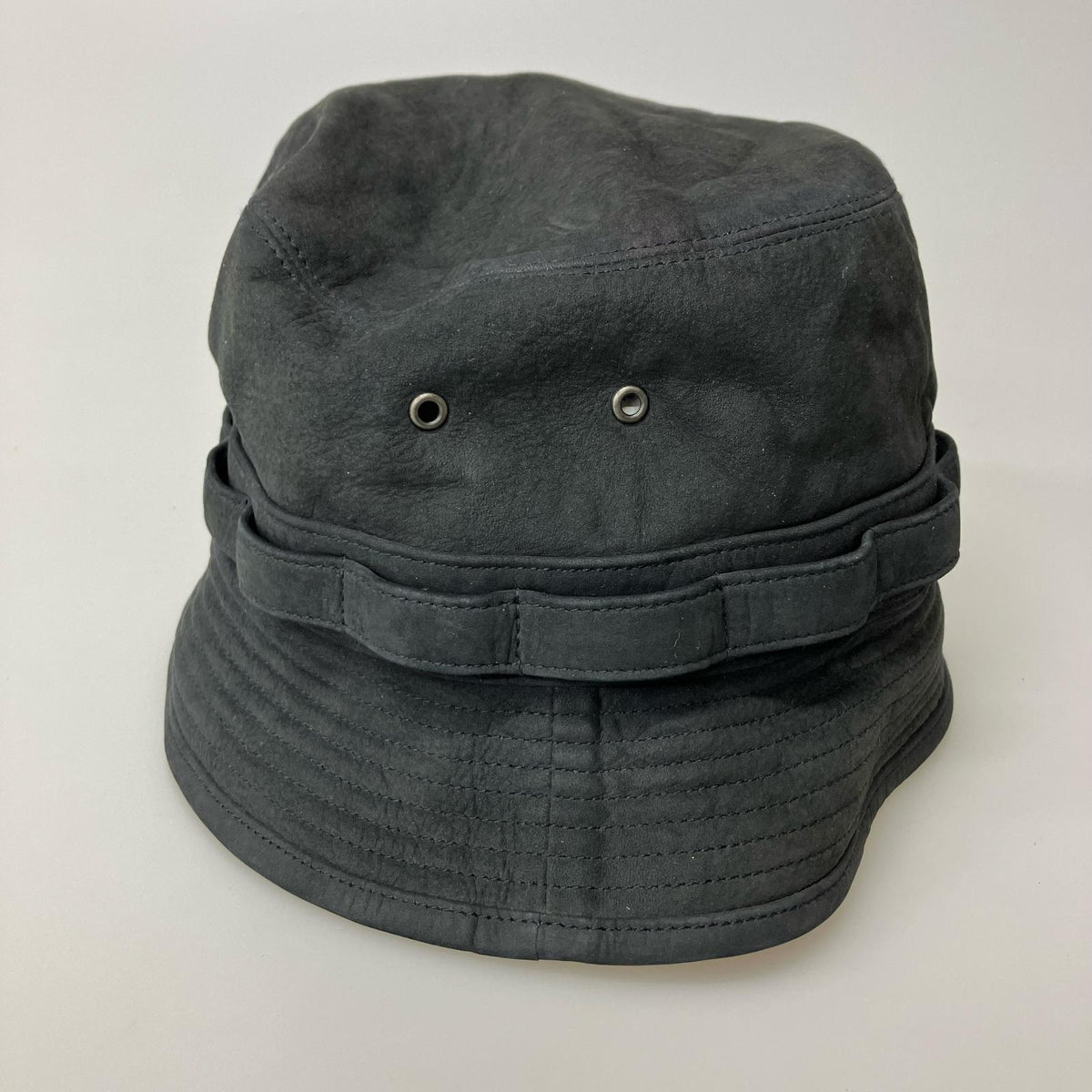 ハット CCU LEATHER NUBUCK HAT ブラック