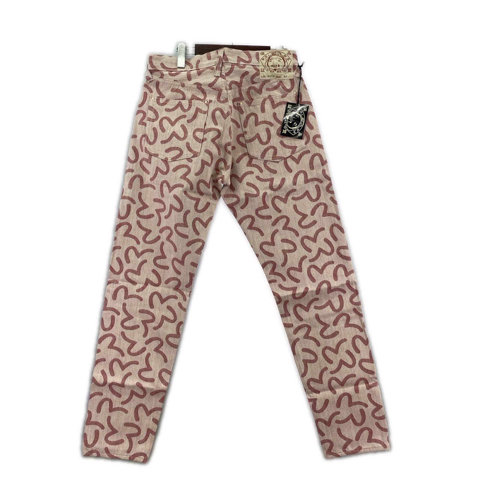デニムパンツ Lot.5500 JACQUARD カモメ 総柄 34