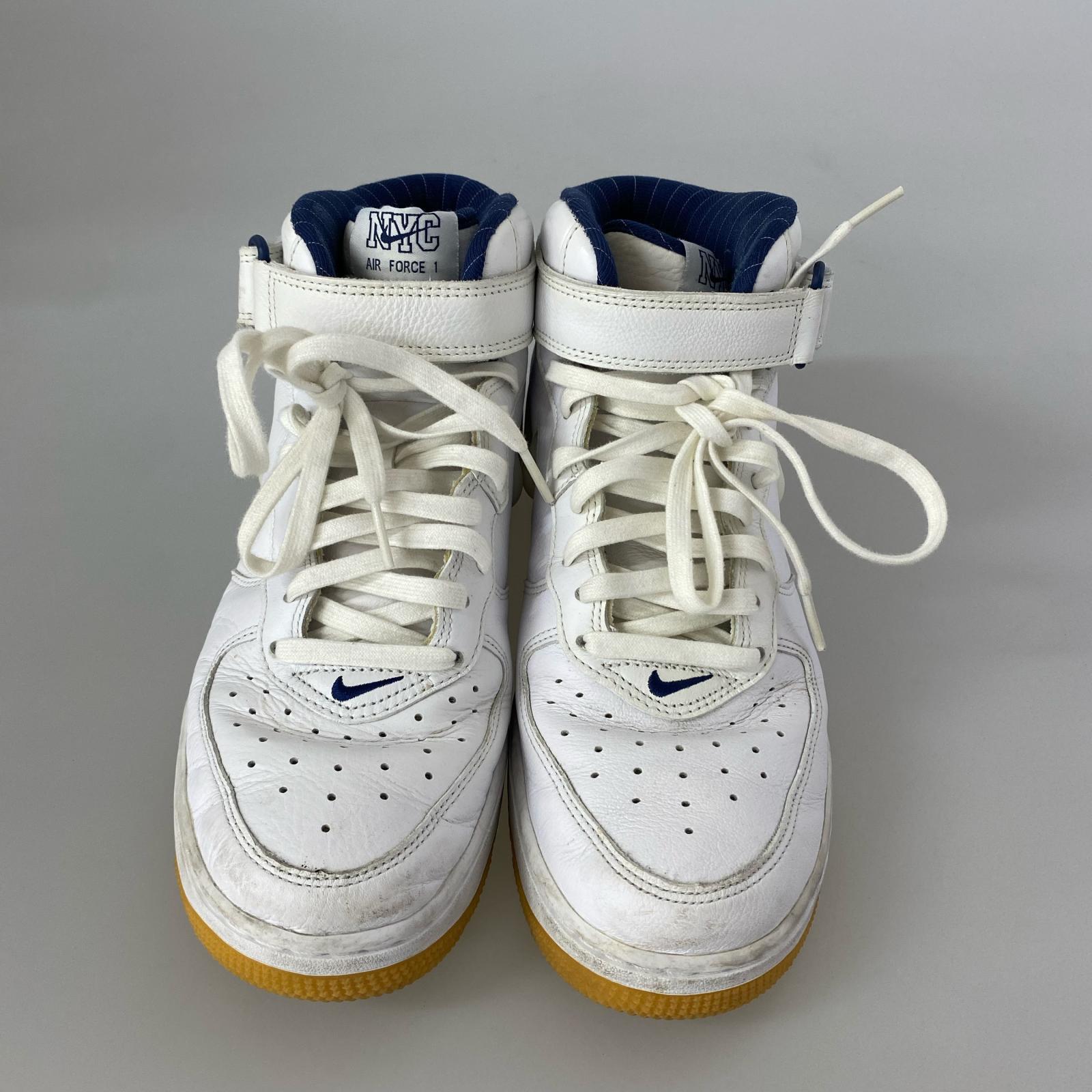 スニーカー AIR FORCE 1 MID QS NYC 27.5cm 27.5cm (US9 1/2 UK9 EU45) ホワイト