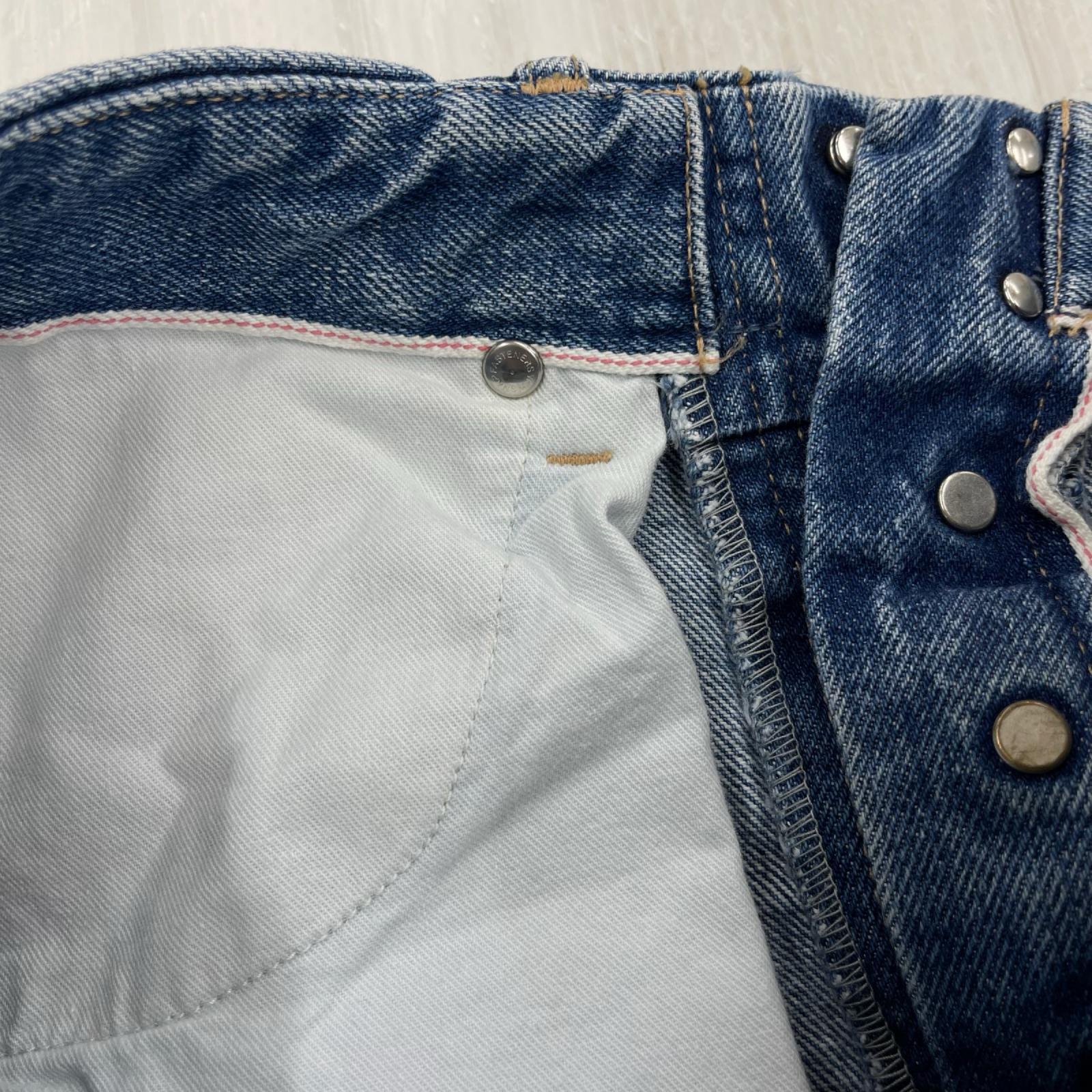 デニムパンツ TANAKA ST-126-BB STRAIGHT JEAN TROUSERS 28 ブルー