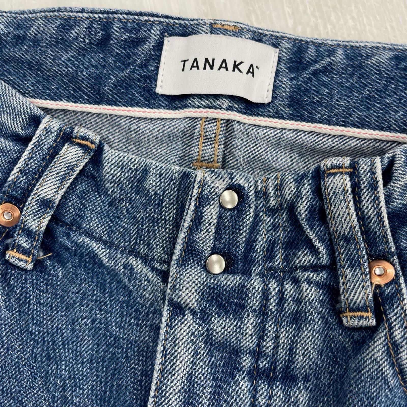 デニムパンツ TANAKA ST-126-BB STRAIGHT JEAN TROUSERS 28 ブルー