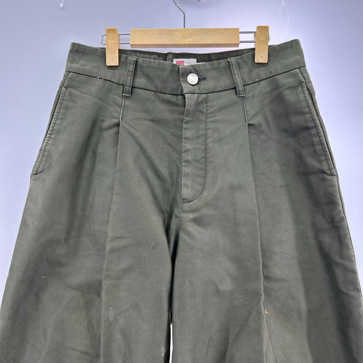 パンツ タックパンツ カーキ (S) S カーキ