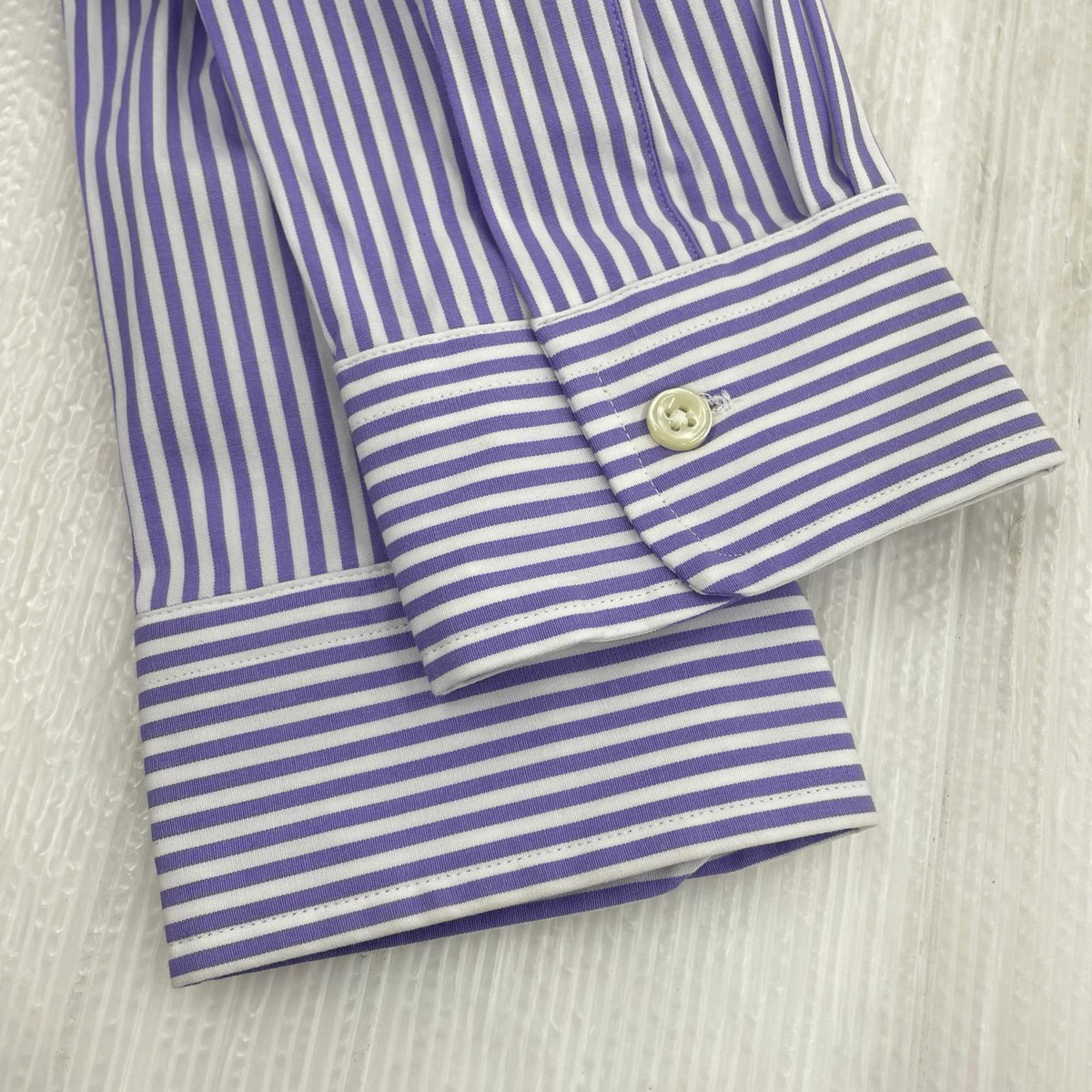 長袖シャツ SLIM FIT ストライプ パープル (XS) パープル