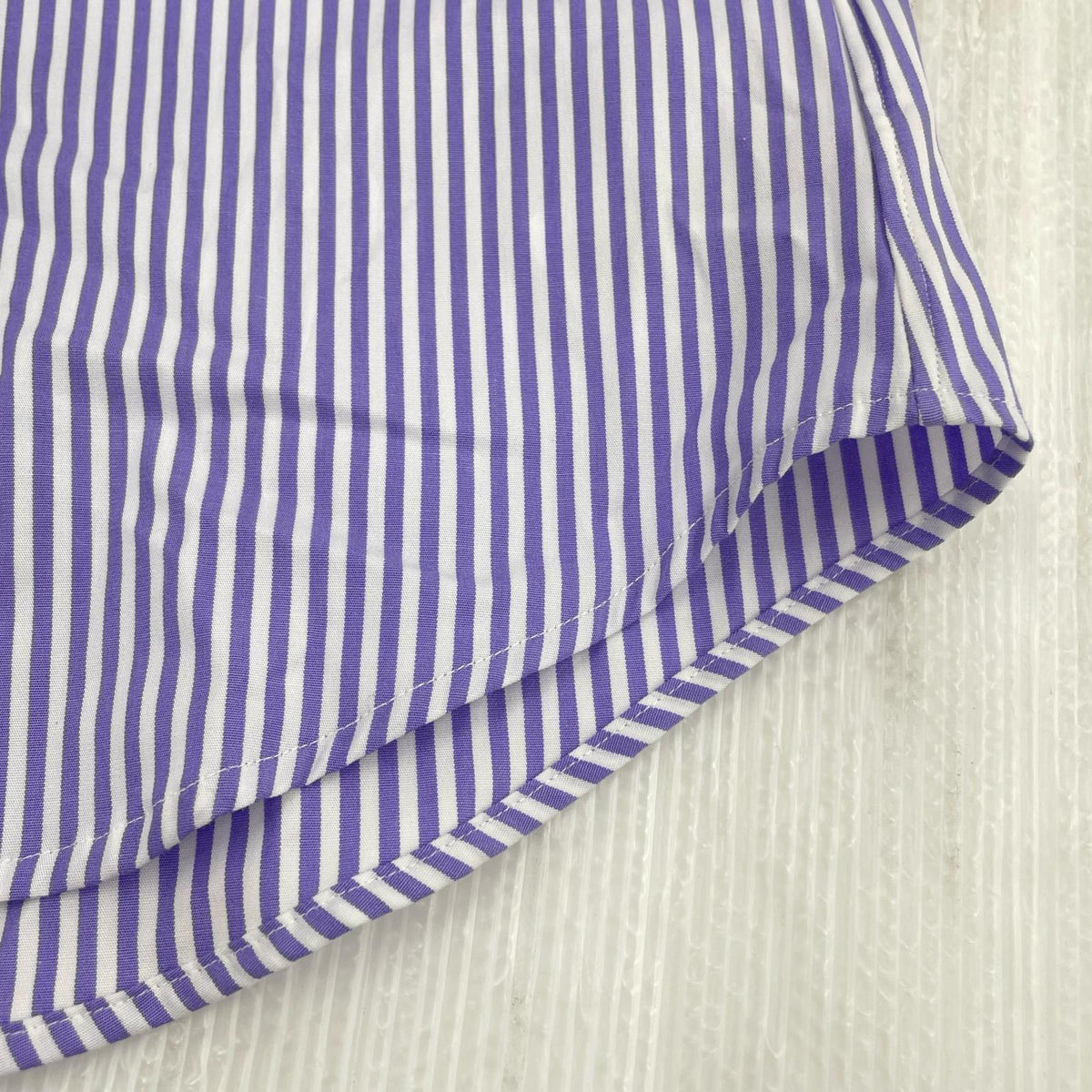長袖シャツ SLIM FIT ストライプ パープル (XS) パープル