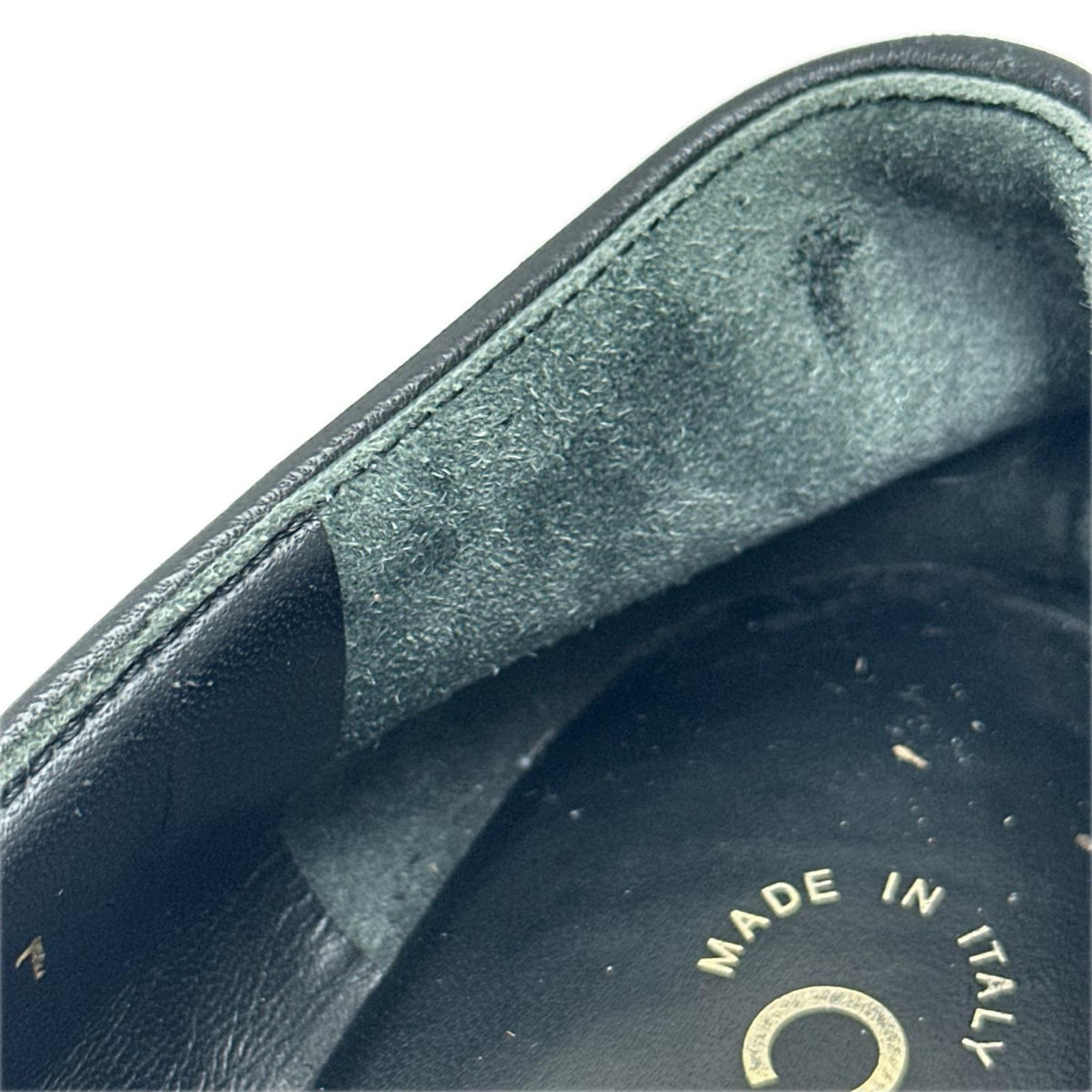 CHANEL ココマーク パール レザー ローファー 黒