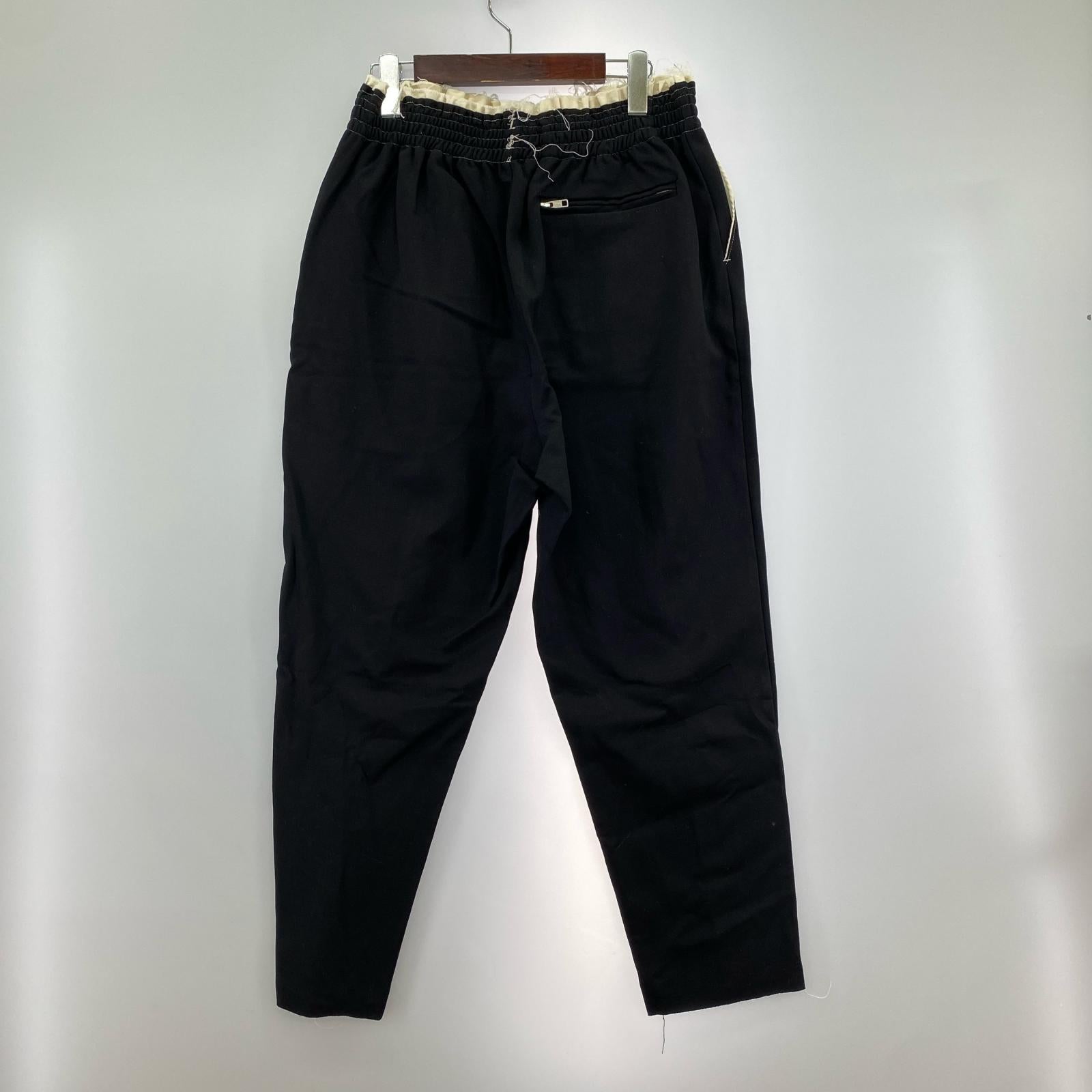 パンツ CAMIEL FORTGENS カットオフイージーパンツ 黒 S ブラック