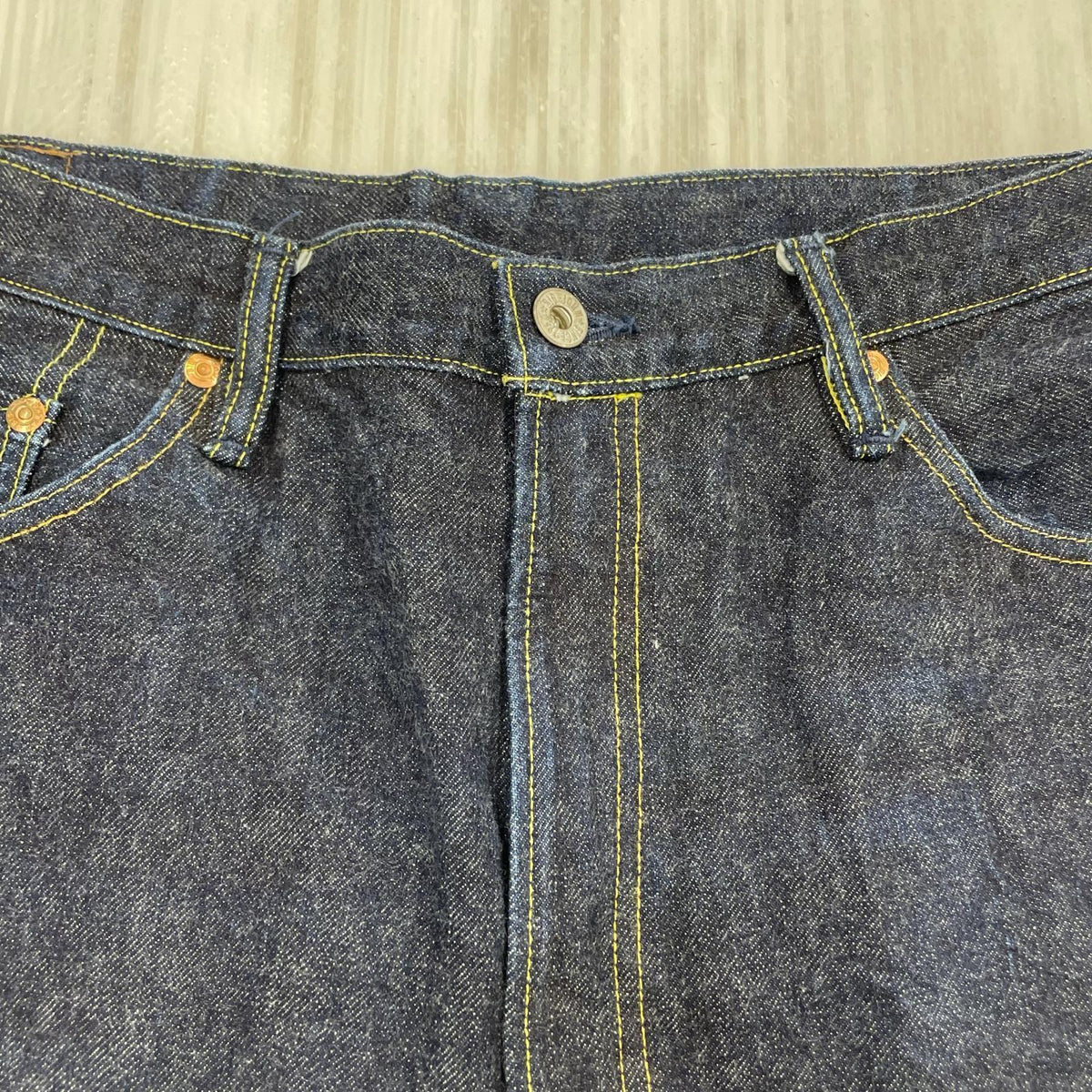 デニムパンツ DENIM REGULAR STRAIGHT 36 ネイビー