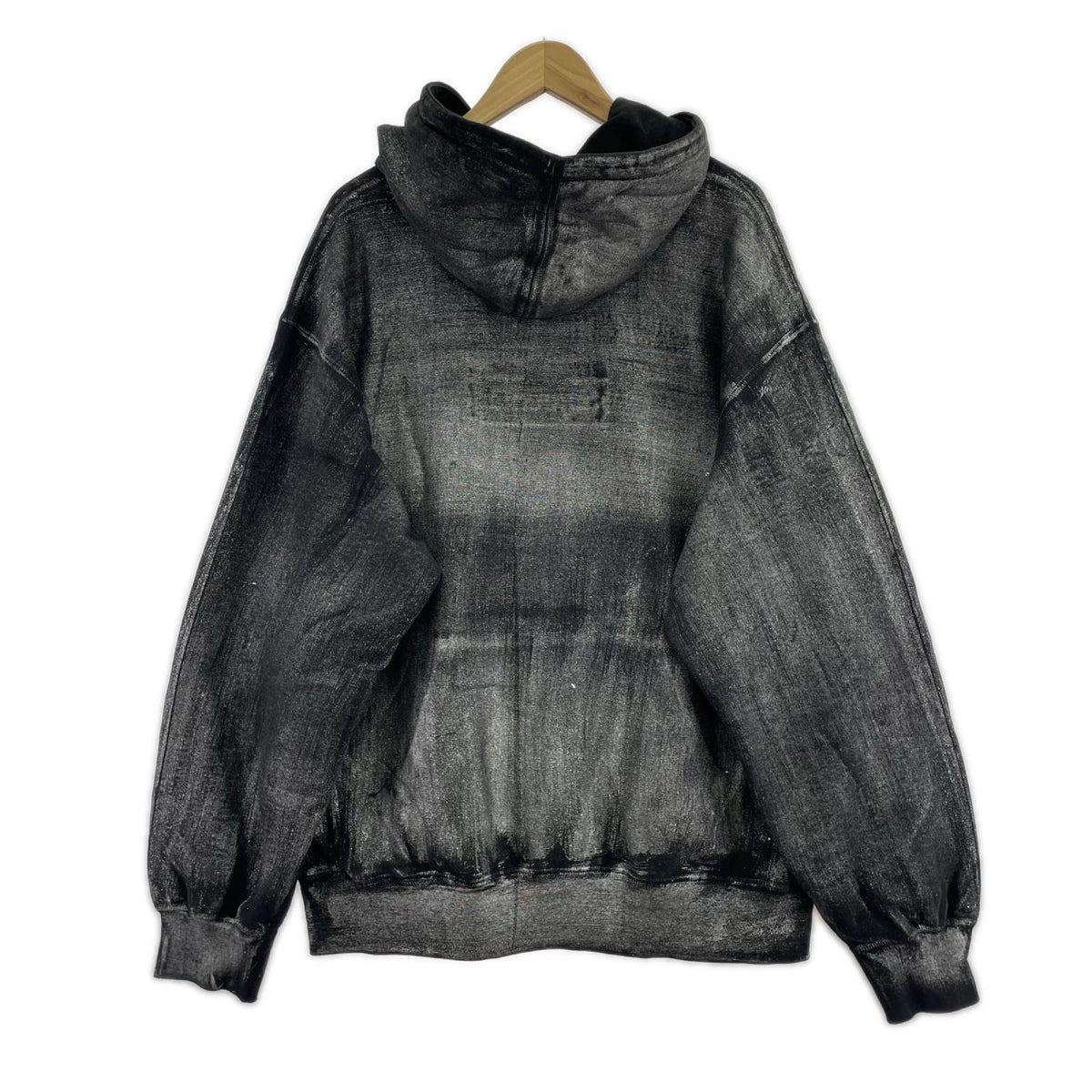 パーカー ×MM6 Foil Box Logo Hooded Sweatshirt L ブラック