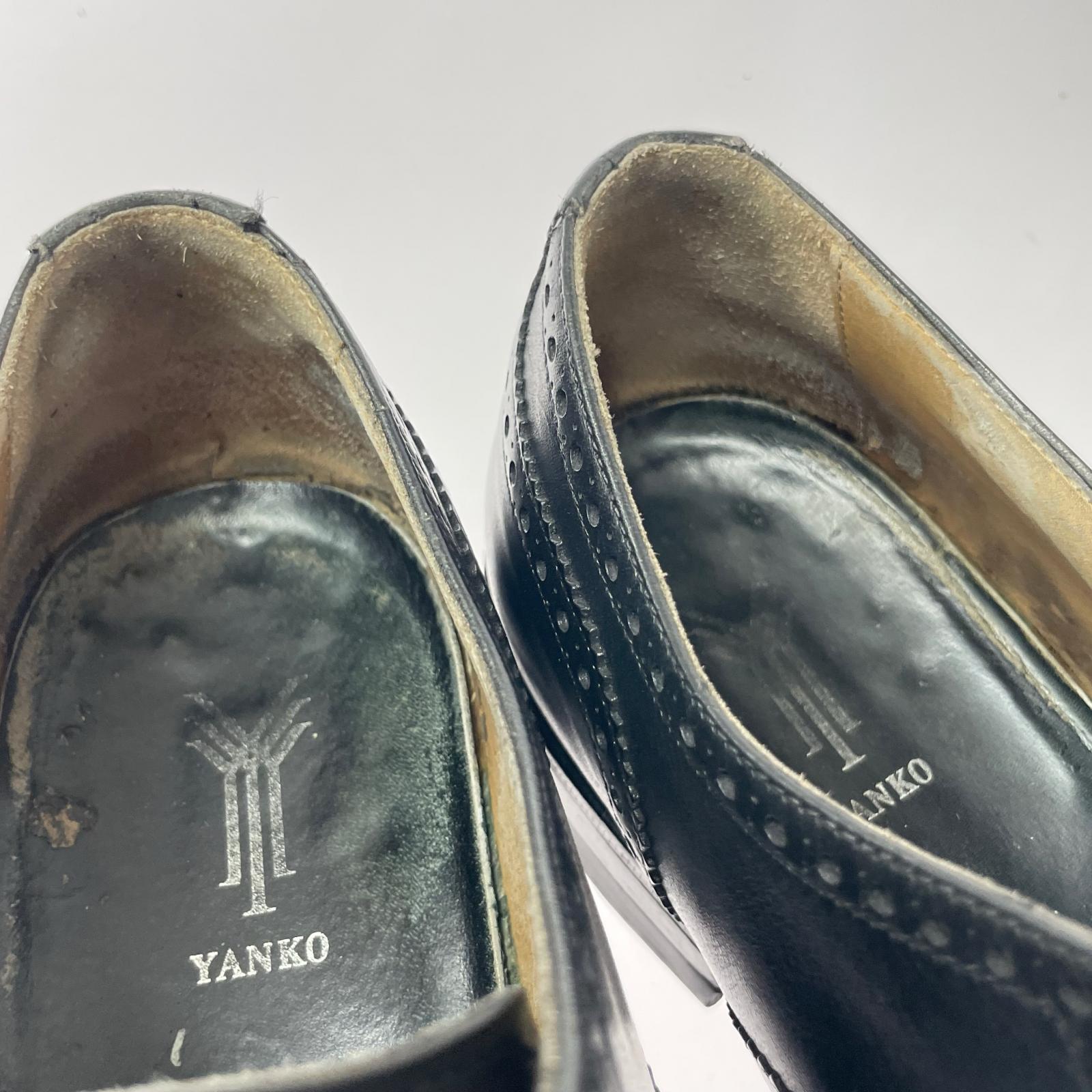 シューズ YANKO ウイングチップ 黒 (41) ブラック