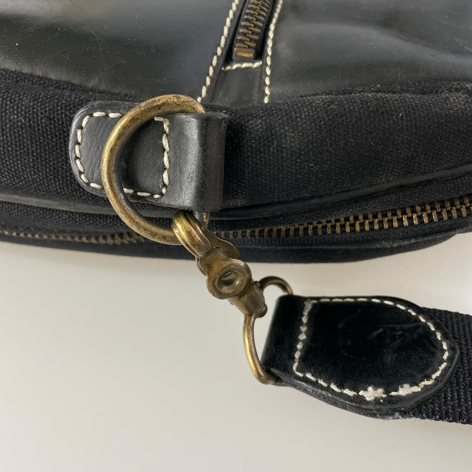 ショルダーバッグ AinSoph アインソフ 2Way レザー 黒 ブラック