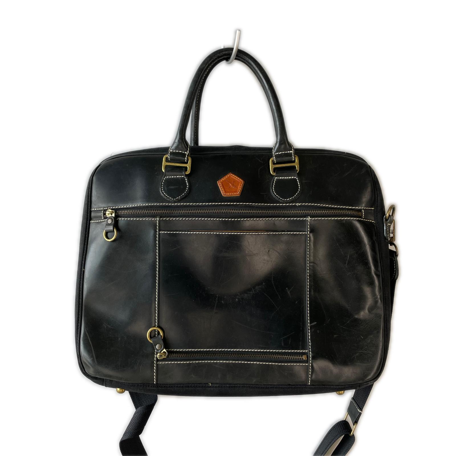 ショルダーバッグ AinSoph アインソフ 2Way レザー 黒 ブラック