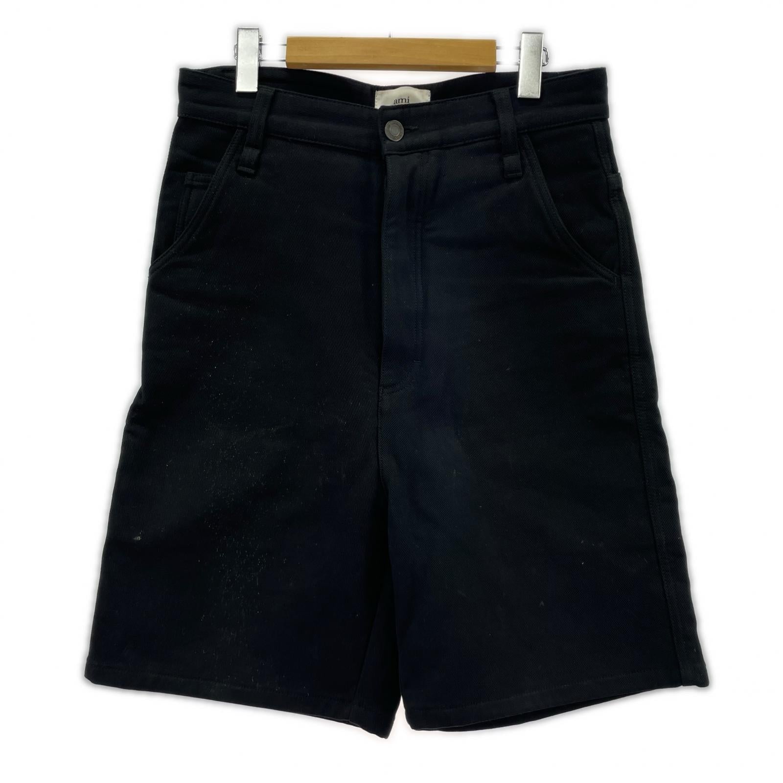 ショートパンツ ワイドショートパンツ 黒 30 30 ブラック