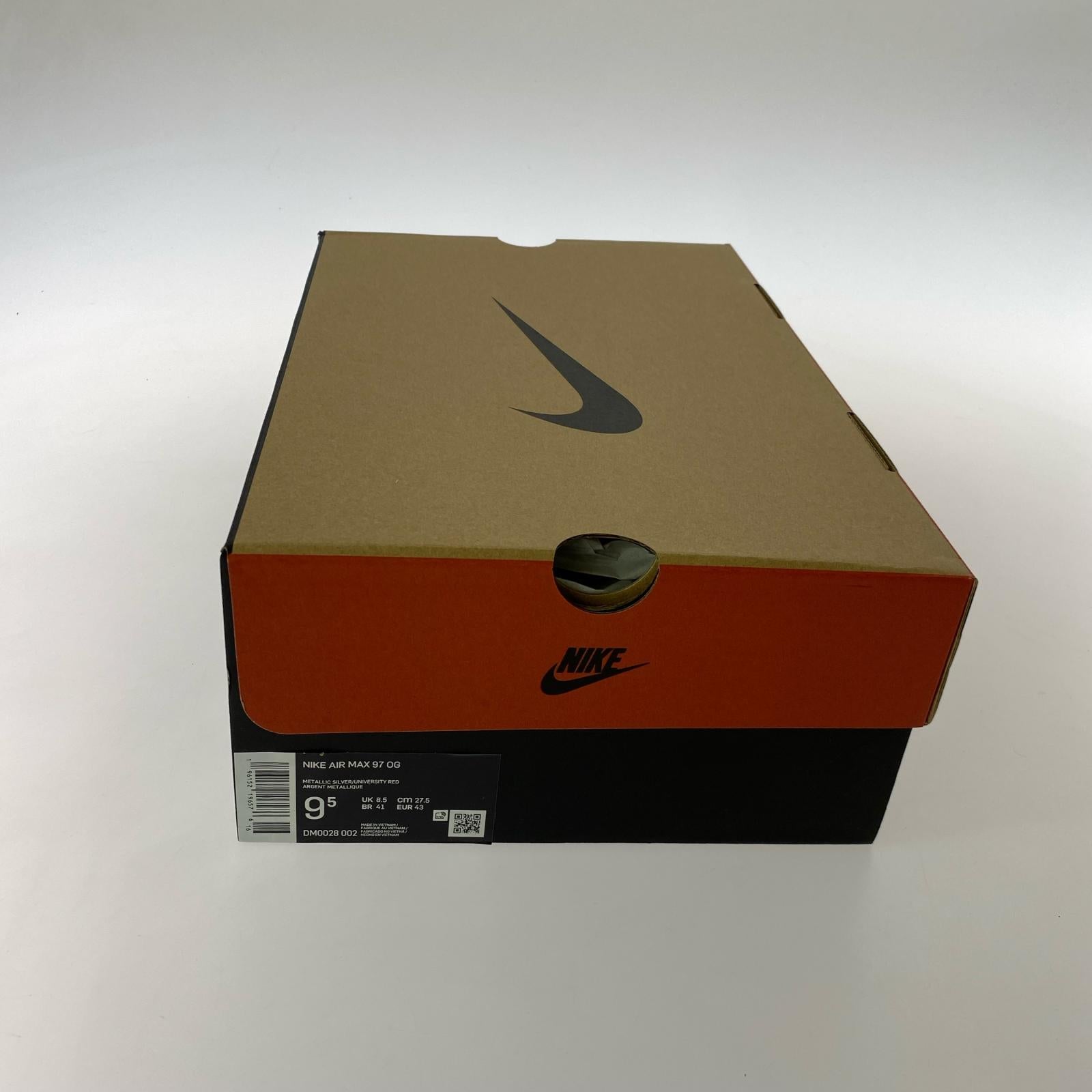 スニーカー NIKE Air Max 97 OG Men's 27.5cm (US9 1/2 UK9 EU45) シルバー