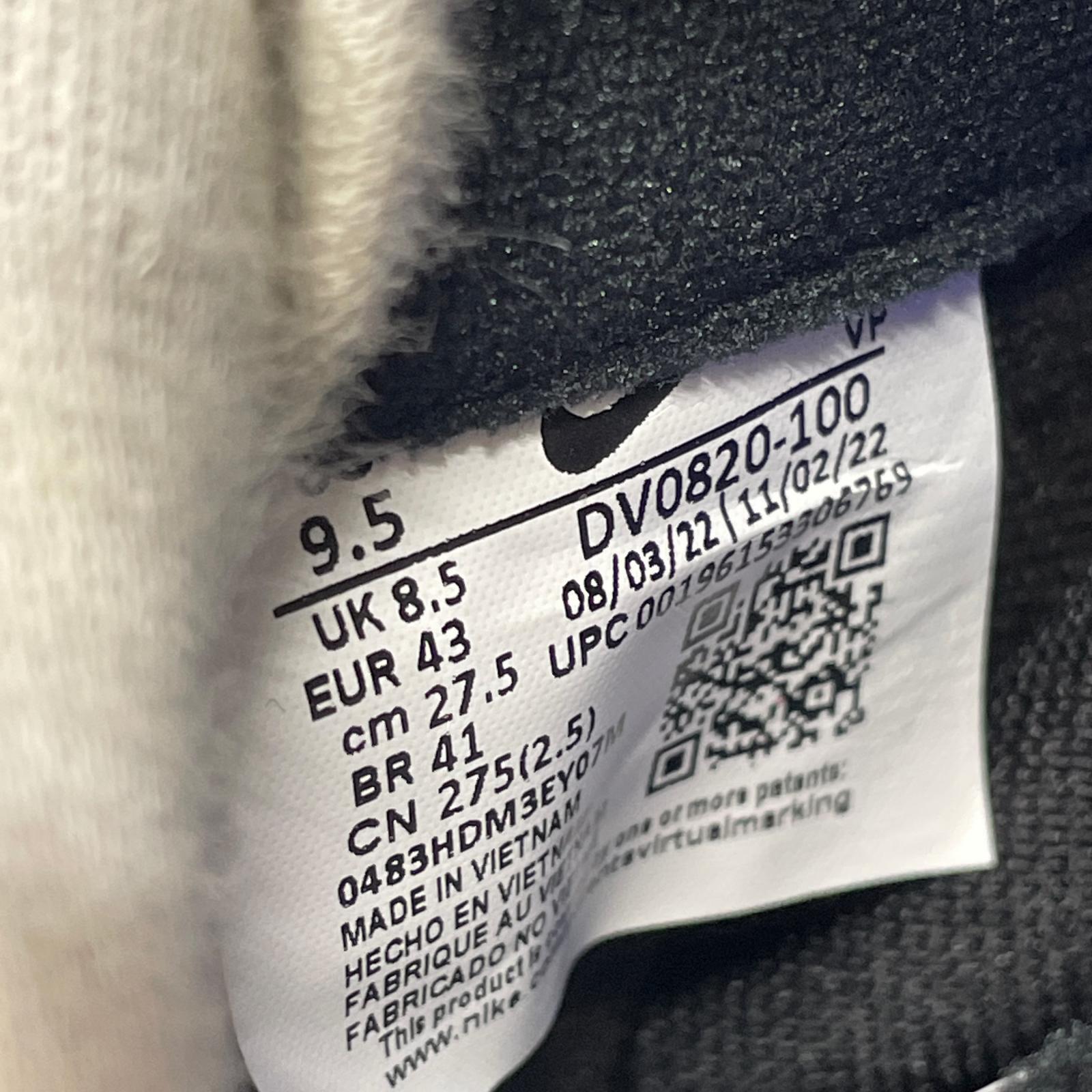 スニーカー DV0820-100/AIR ZOOM FLIGHT/黒白/27.5 27.5cm (US9 1/2 UK9 EU45)