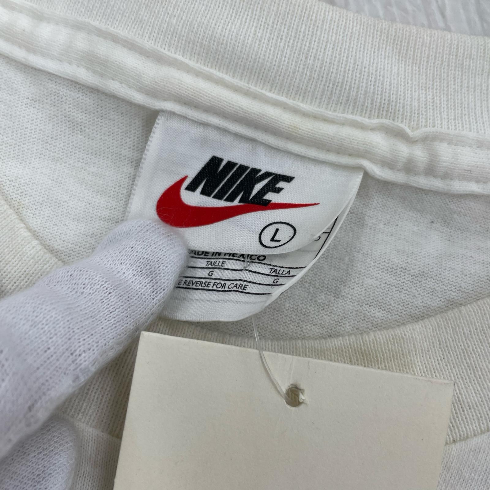 半袖Tシャツ NIKE 90s Dunk over the shoulder 青 (L) L ホワイト