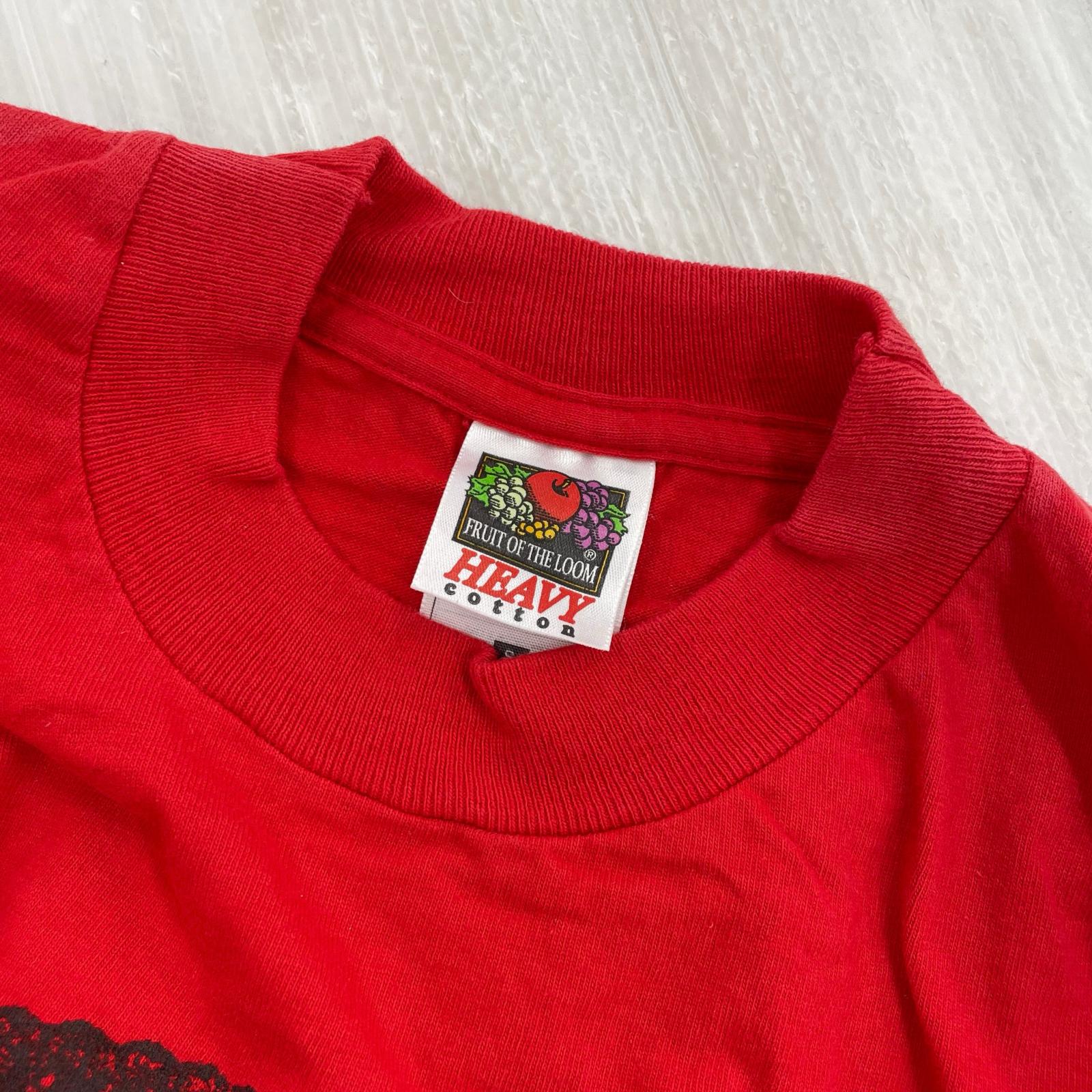 半袖Tシャツ OLD・VINTAGE 90s フルーツボディ Larry Davis (S) S レッド