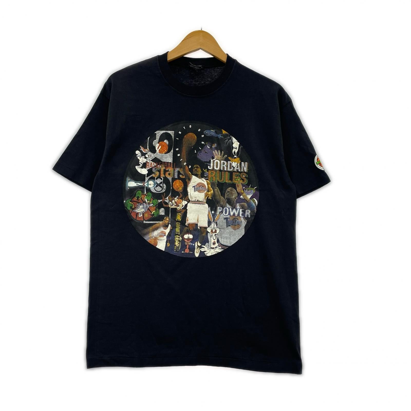 半袖Tシャツ NIKE S/S TEE 90s USA製 SPACE×JORDAN (M) M ブラック