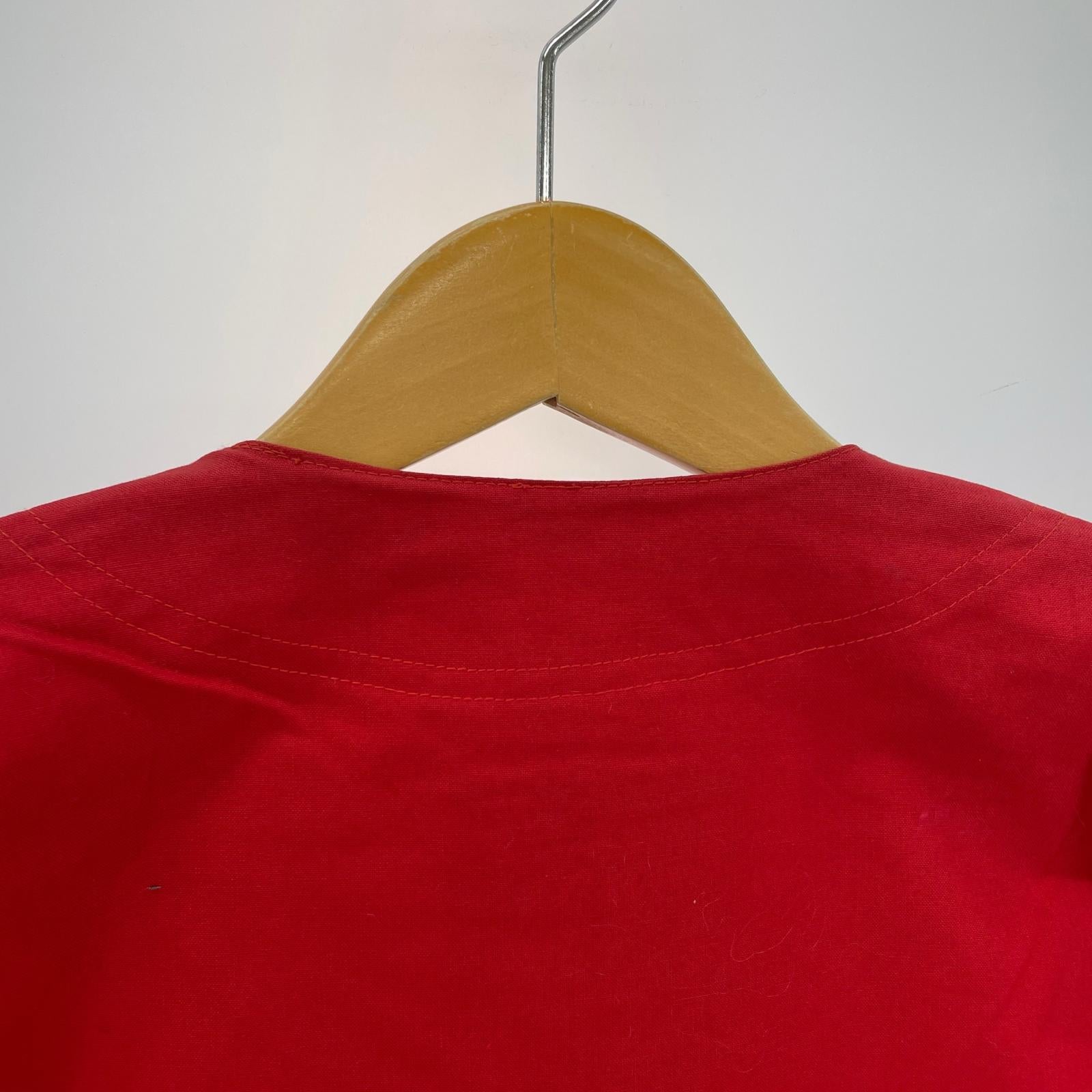 半袖Tシャツ 90s JORDAN ベースボールシャツ (L) L レッド