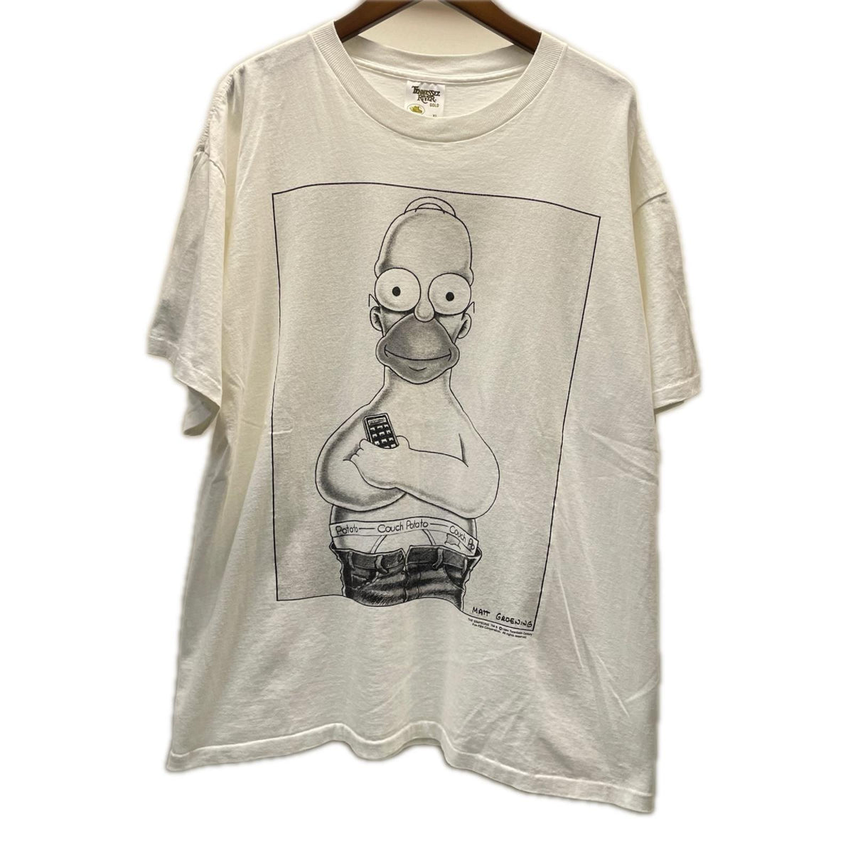 半袖Tシャツ 90s THE SIMPPONS Couch Potato Tシャツ1994年 TENNESSEE RIVER GOLDタグ LL