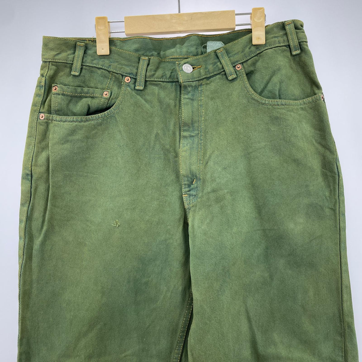 パンツ 550/RELAXED FIT/後染め/緑 グリーン
