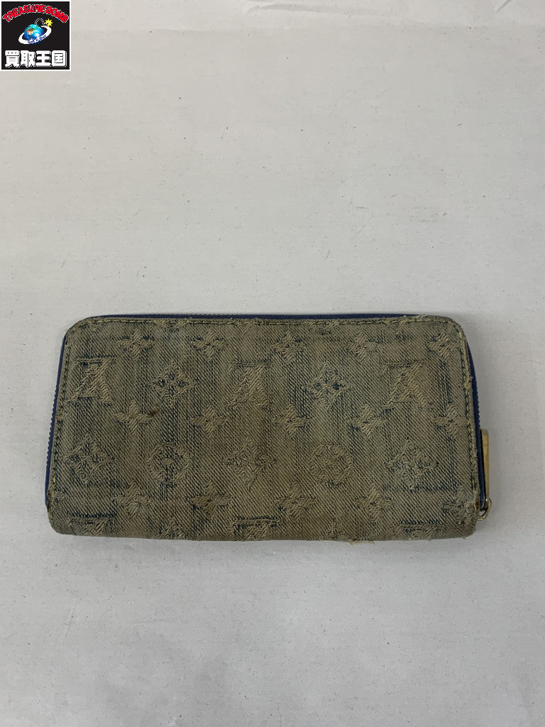 LV モノグラム デニム長財布