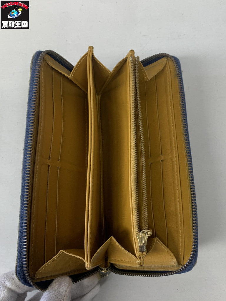 LV モノグラム デニム長財布