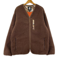 ジャケット 千鳥柄 茶(XL) ブラウン