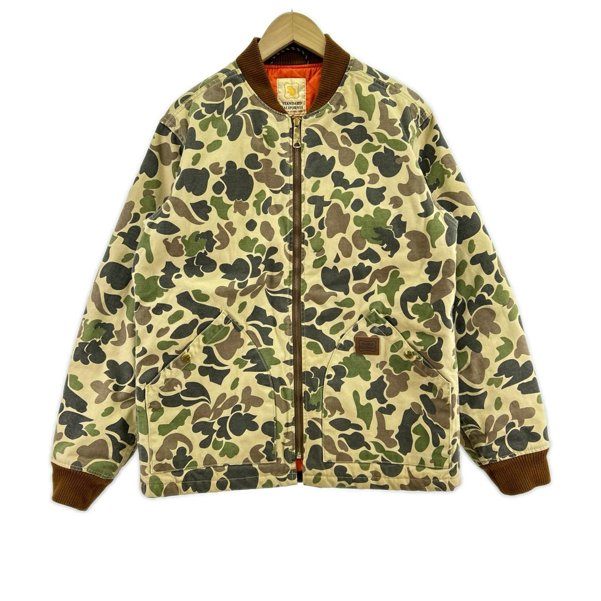ジャケット ダック カモ ジャケット L L ブラウン