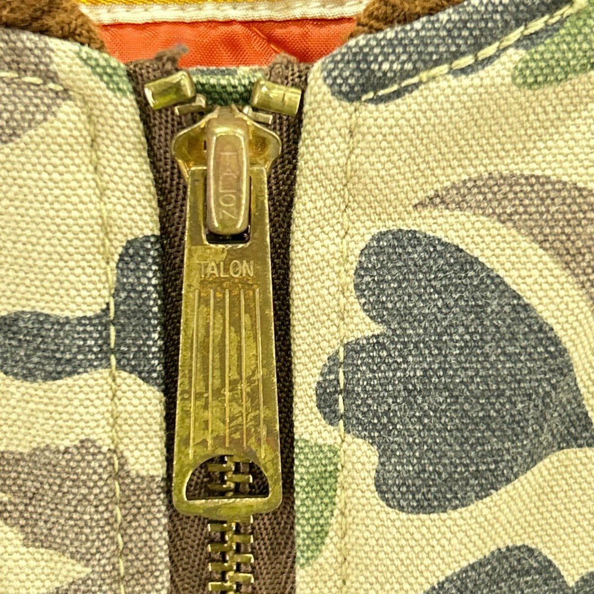 ジャケット ダック カモ ジャケット L L ブラウン