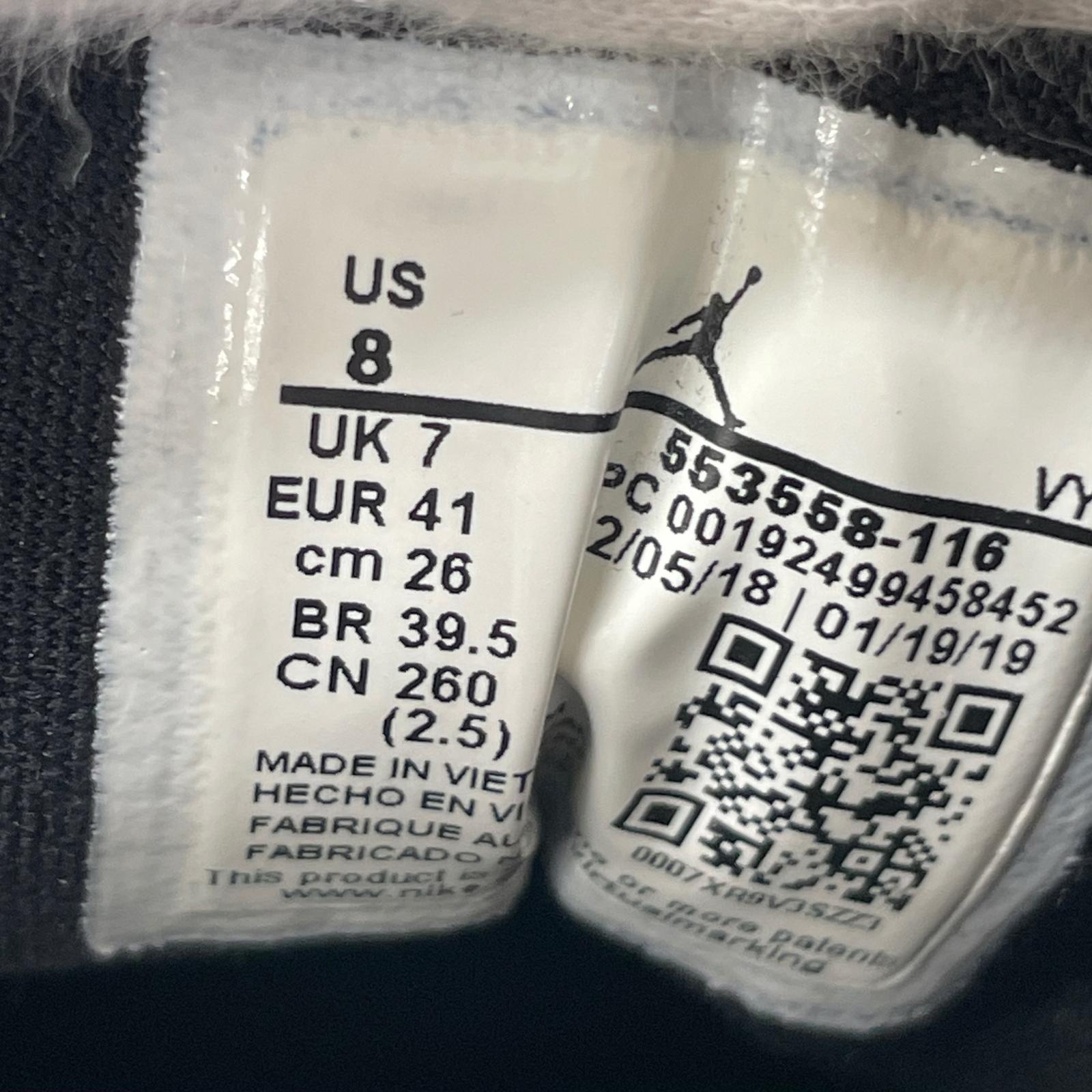 スニーカー Air Jordan 1 Low "Black Toe" 553558-116 26cm (US8 UK7 1/2 EU42)