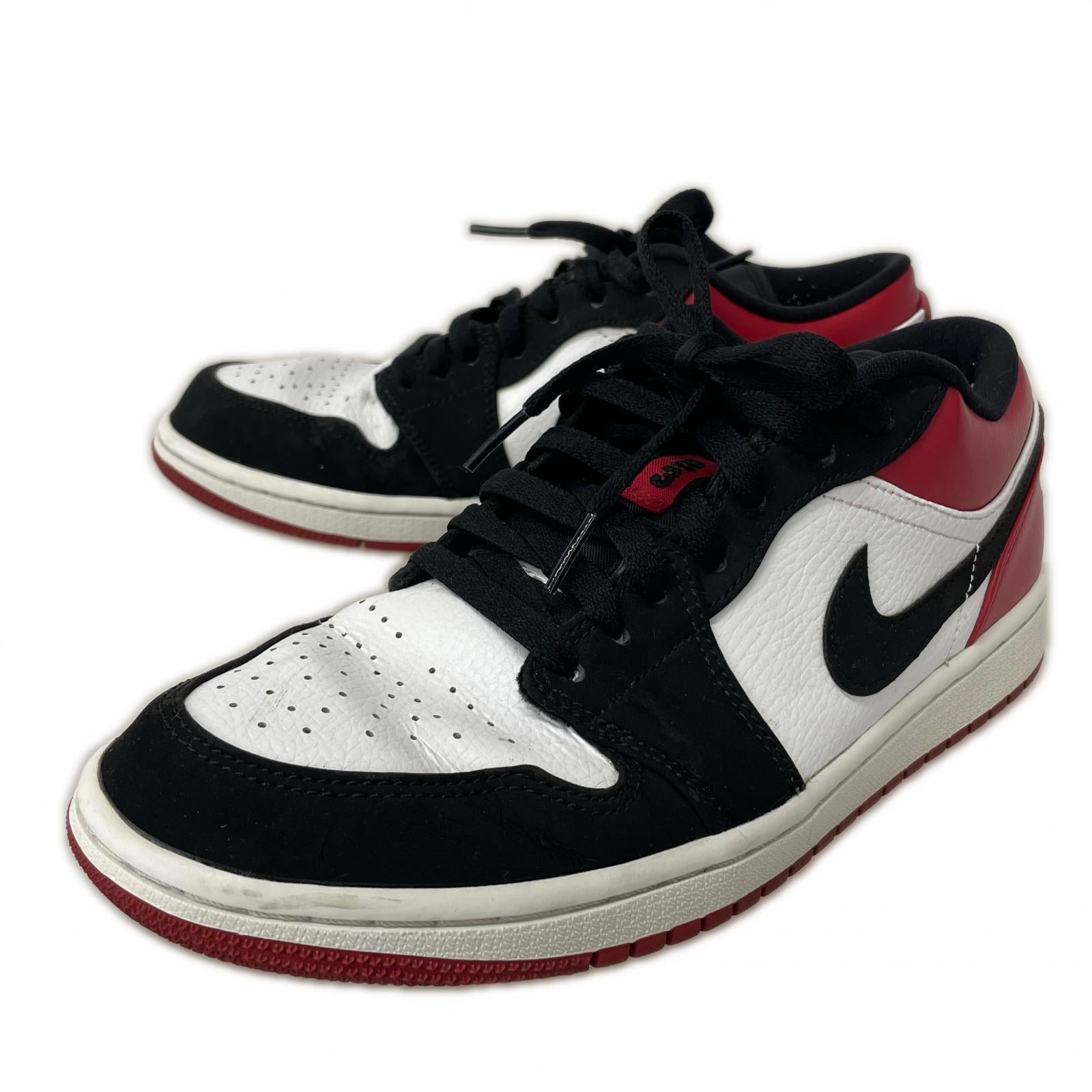 スニーカー Air Jordan 1 Low "Black Toe" 553558-116 26cm (US8 UK7 1/2 EU42)