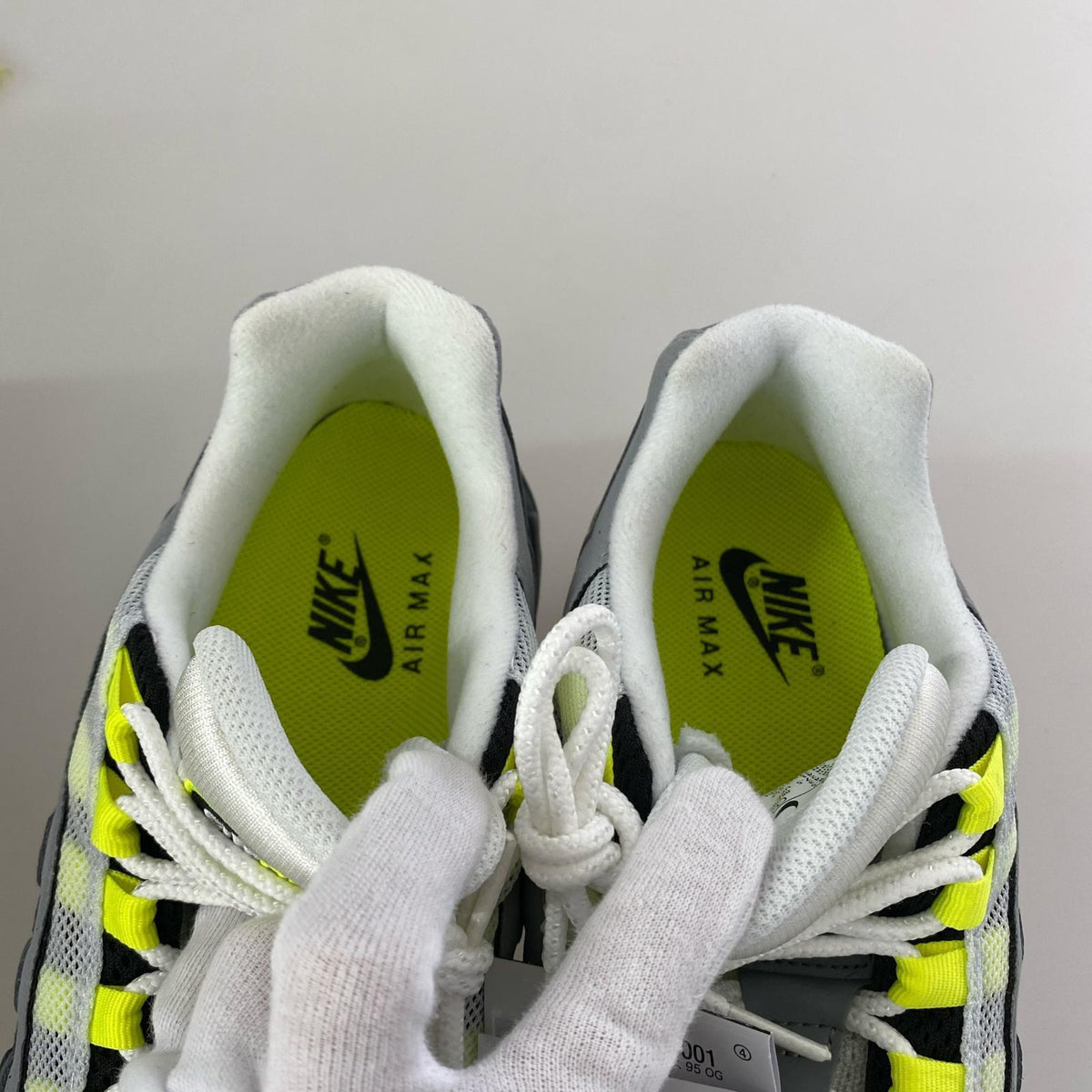 スニーカー Air Max 95 OG Neon Yellow 27.5cm (US9 1/2 UK9 EU45) グレー