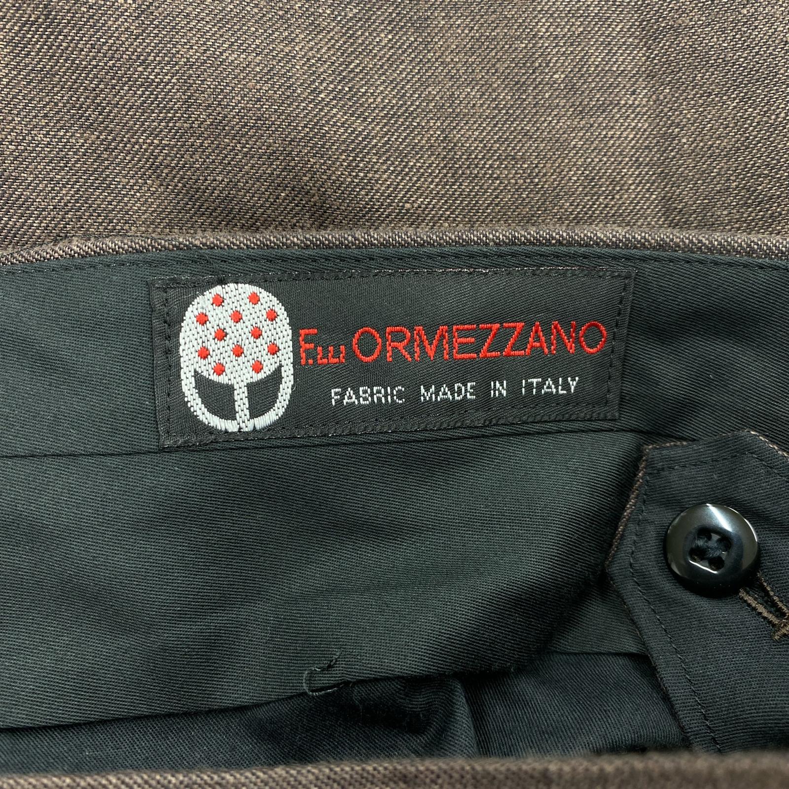 セットアップ ELLI ORMEZZANO スーツ上下 茶