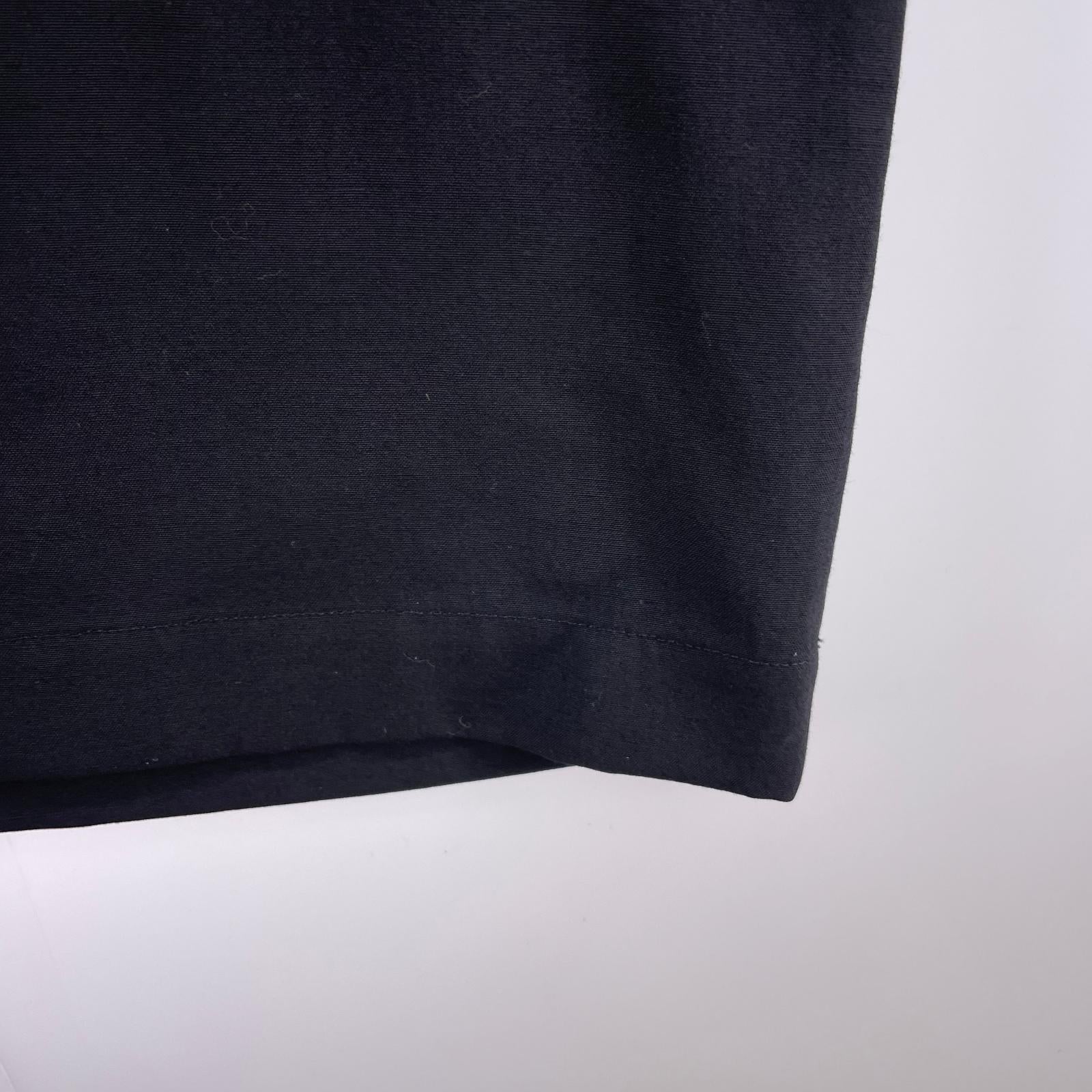 ワンピース 90s ウールギャバジン龍刺繍スカワンピース S ブラック