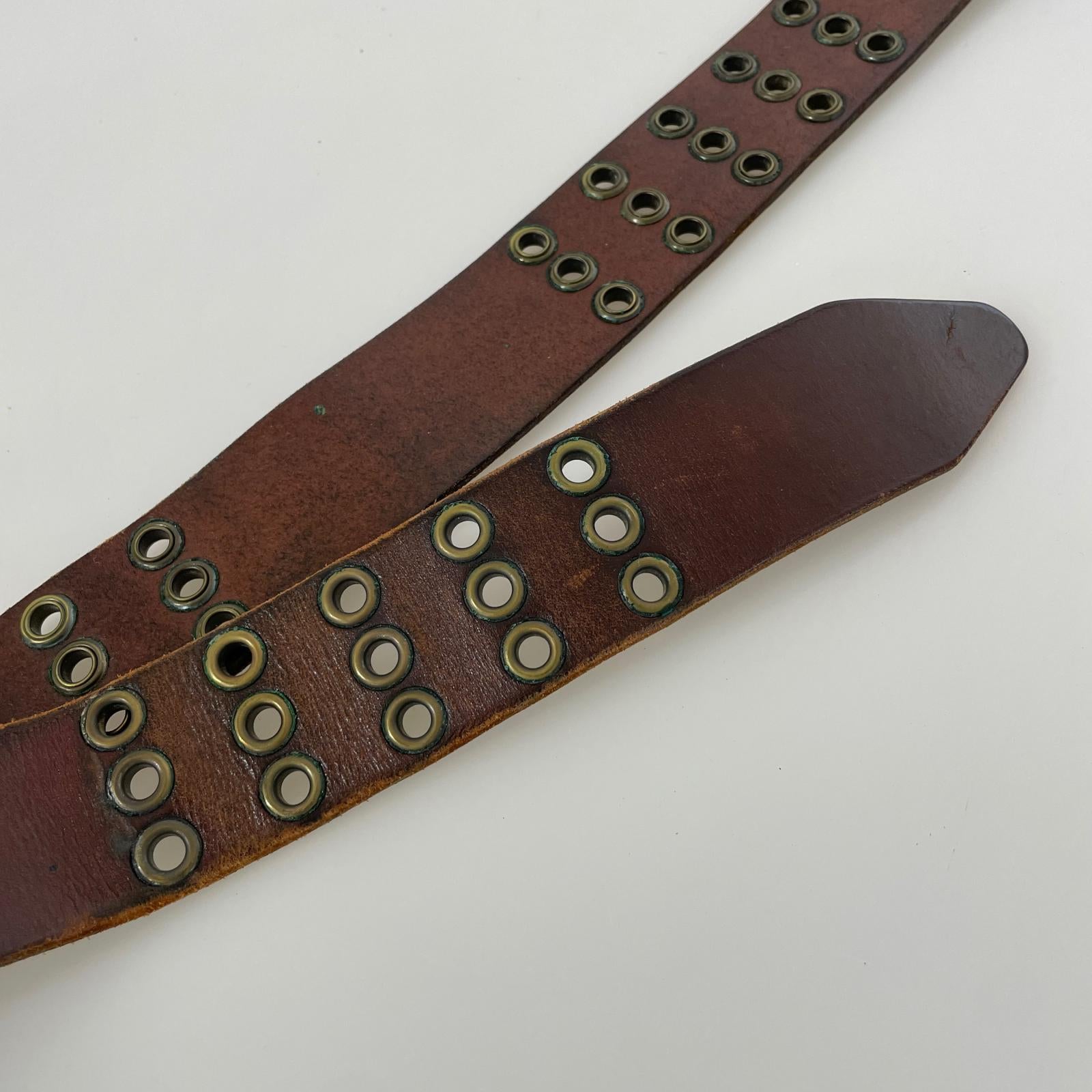 その他アクセサリー レザーベルト ブラウン ブラウン