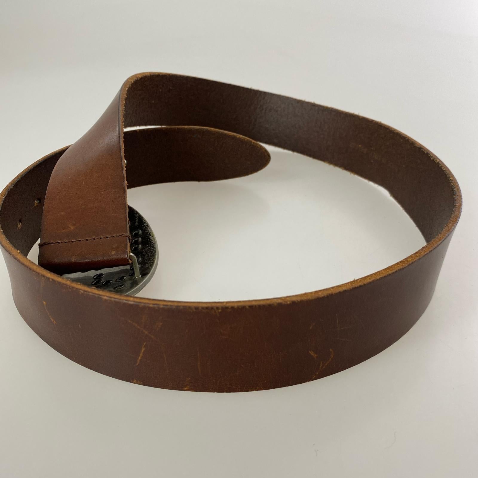 その他アクセサリー レザーベルト ブラウン ブラウン