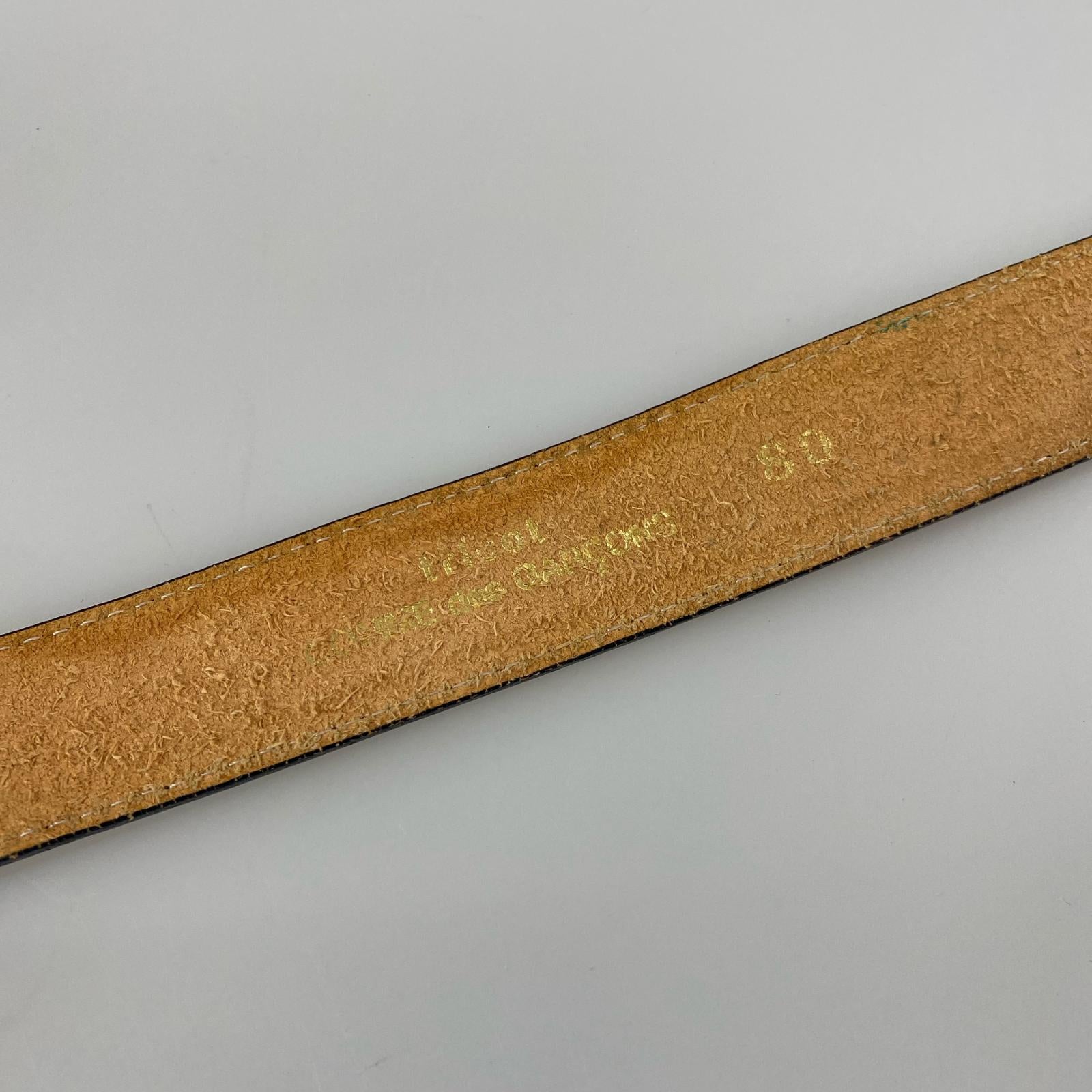 その他アクセサリー レザーベルト ネイビー