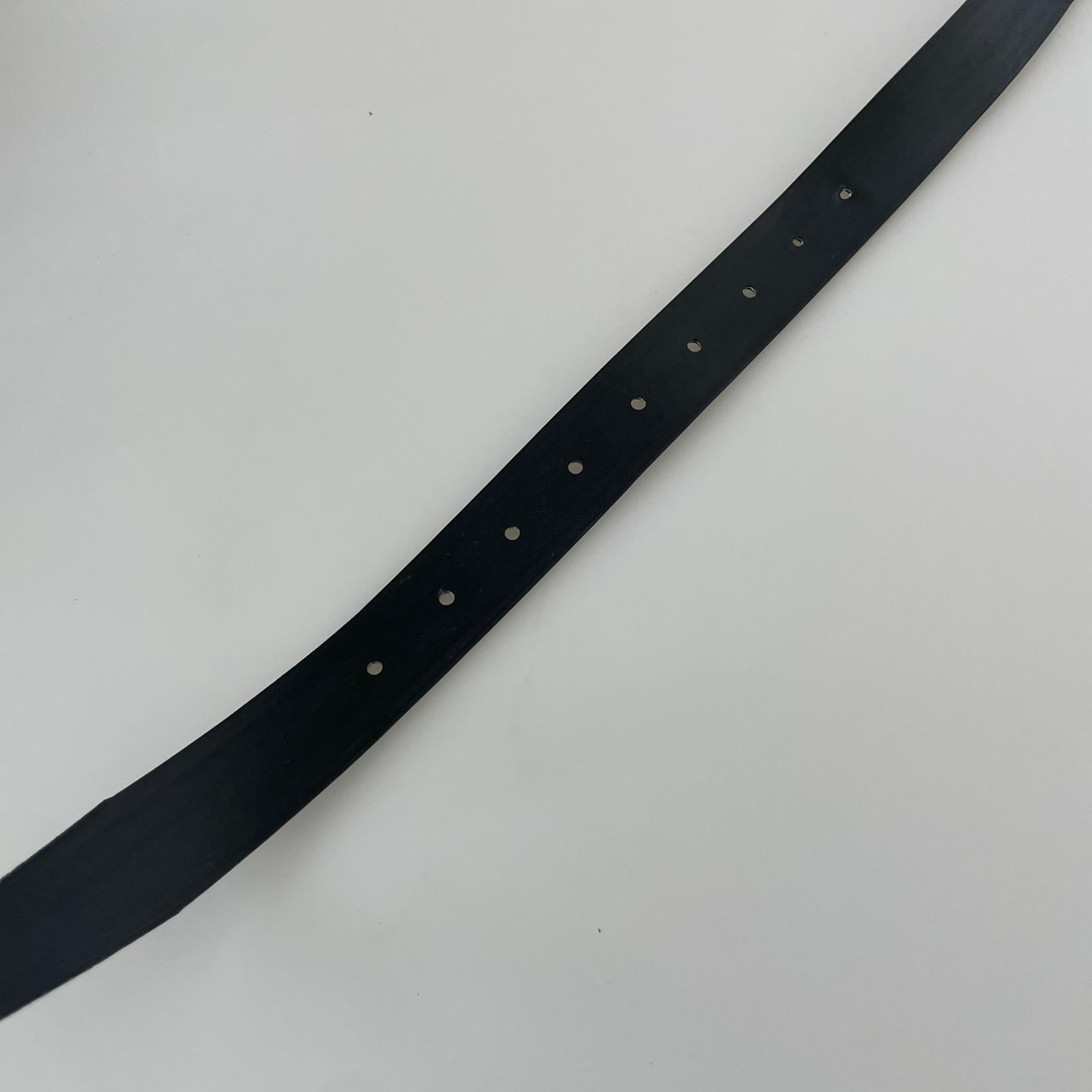 その他アクセサリー レザーナローベルト 黒 73 ブラック